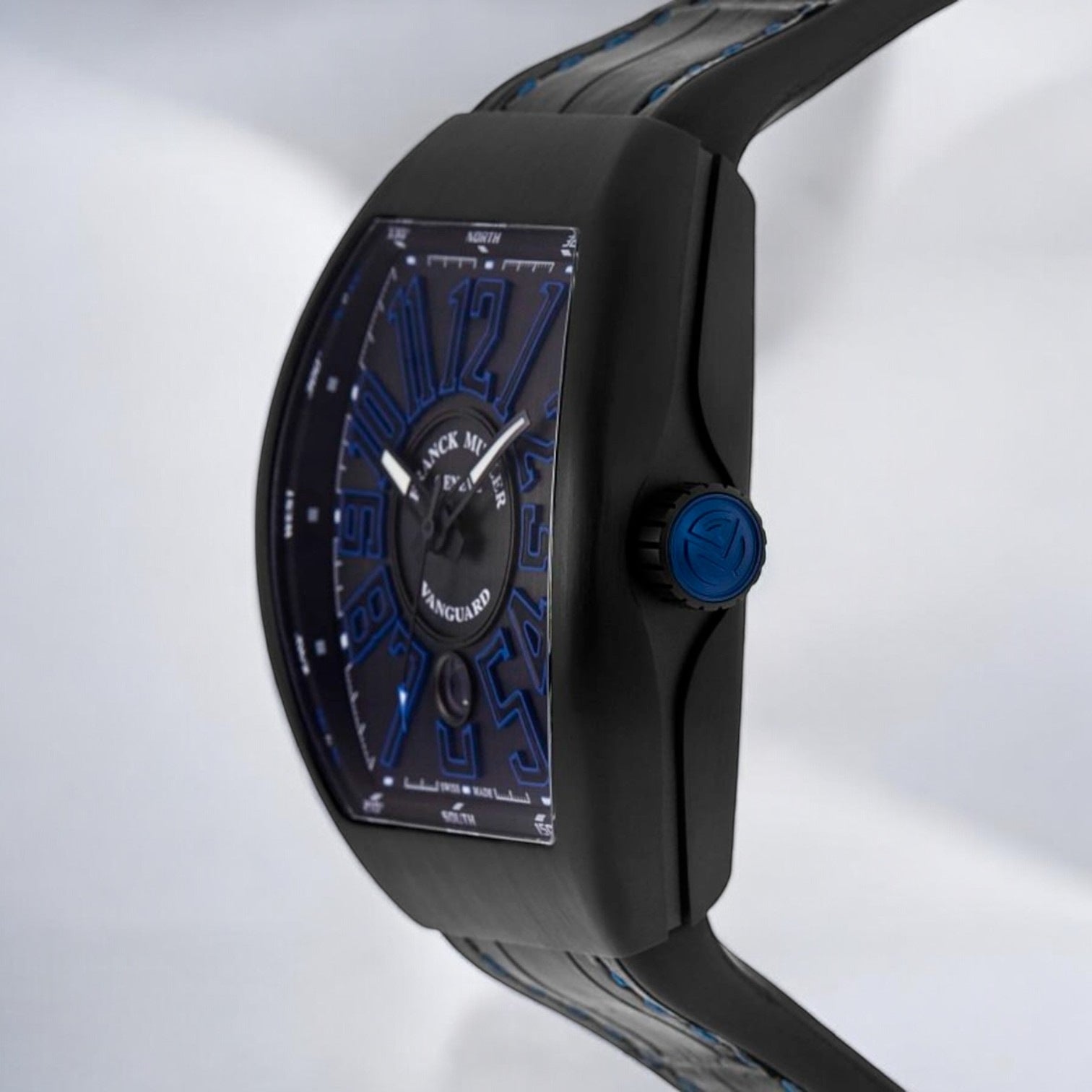 Vanguard Classical Black & Blue Dial Titanium