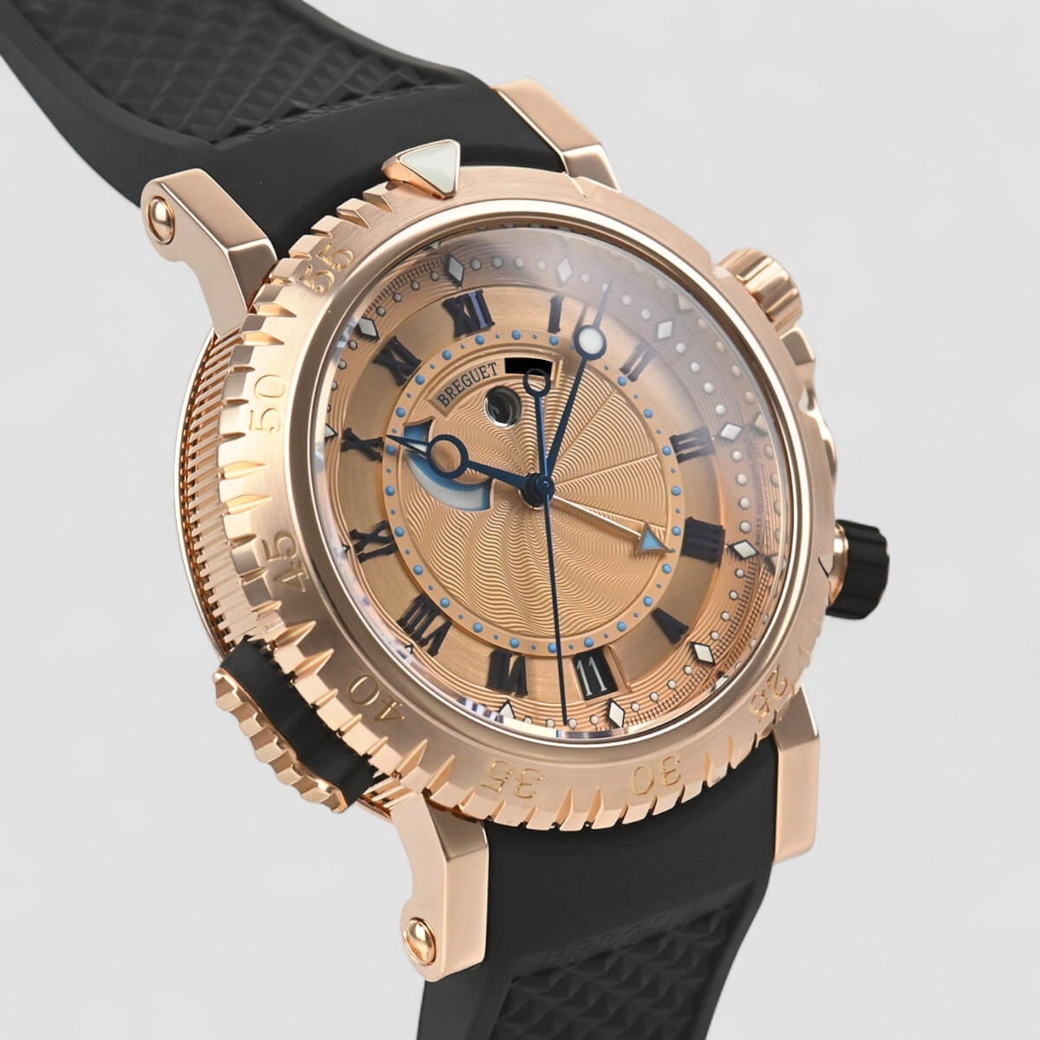 Marine 5847 45Mm 18Kt Rose Gold Men’S Watch