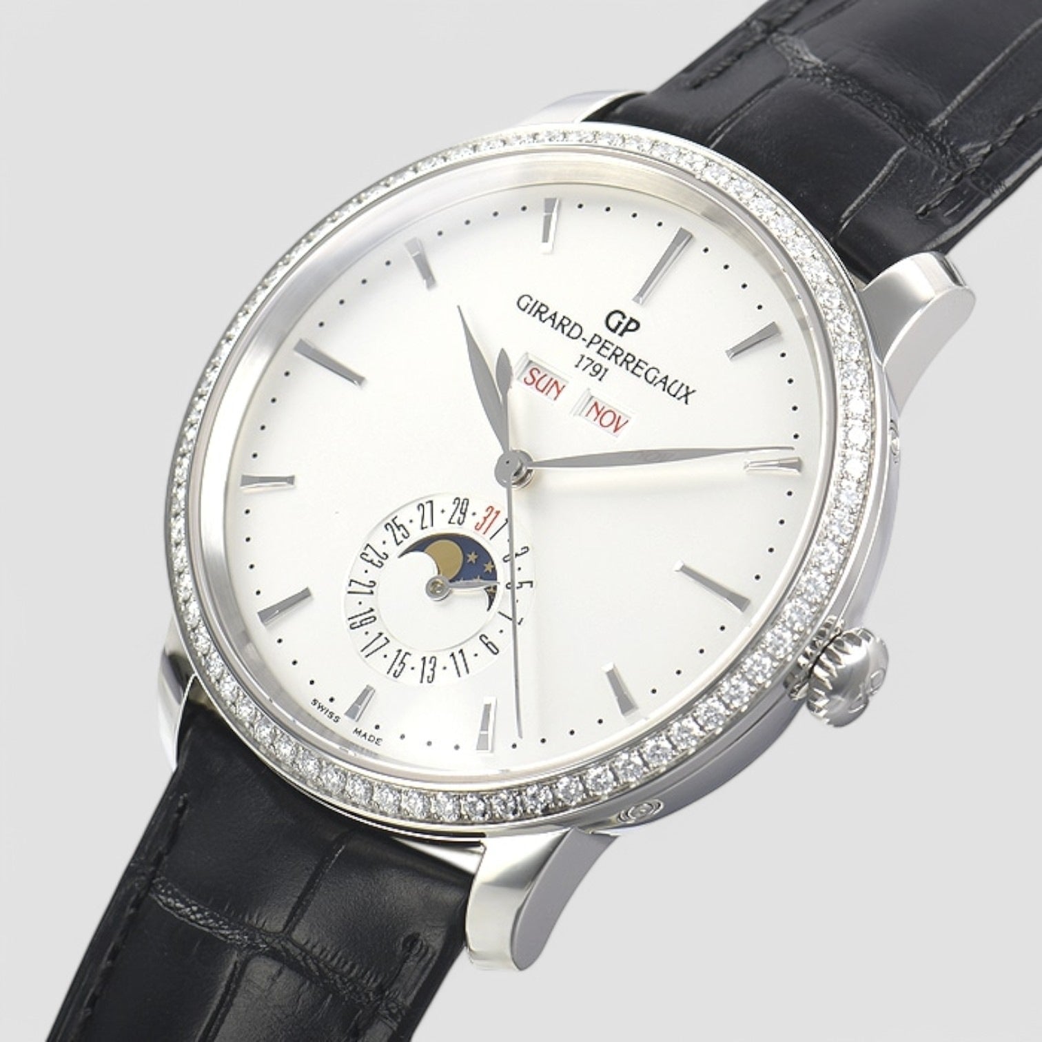 GP 1966 Full Calendar Automatic Diamond Men's Watch