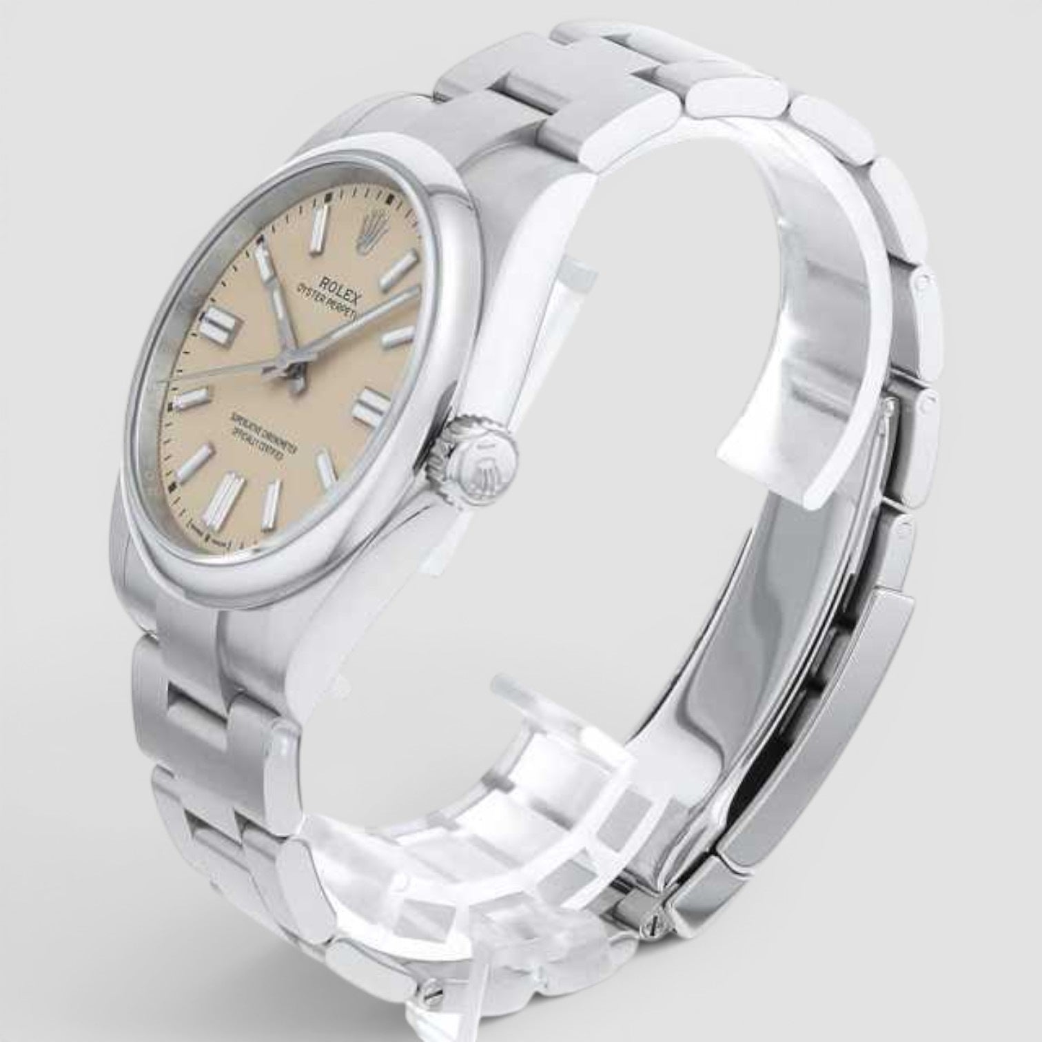Oyster Perpetual Stainless Dial Beige