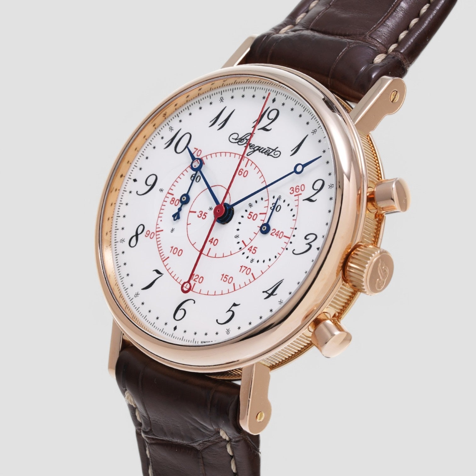 Classique Chronograph 18k Rose Gold Enamel dial