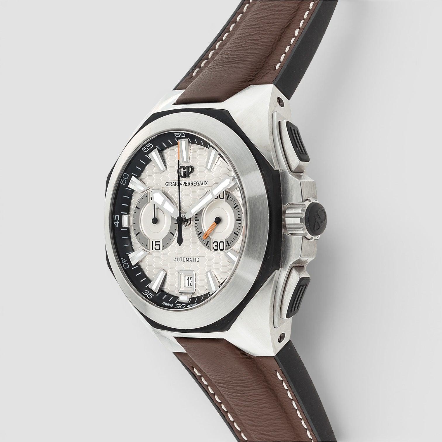 Chrono Hawk 44mm Stainless Steel Silver Dial
