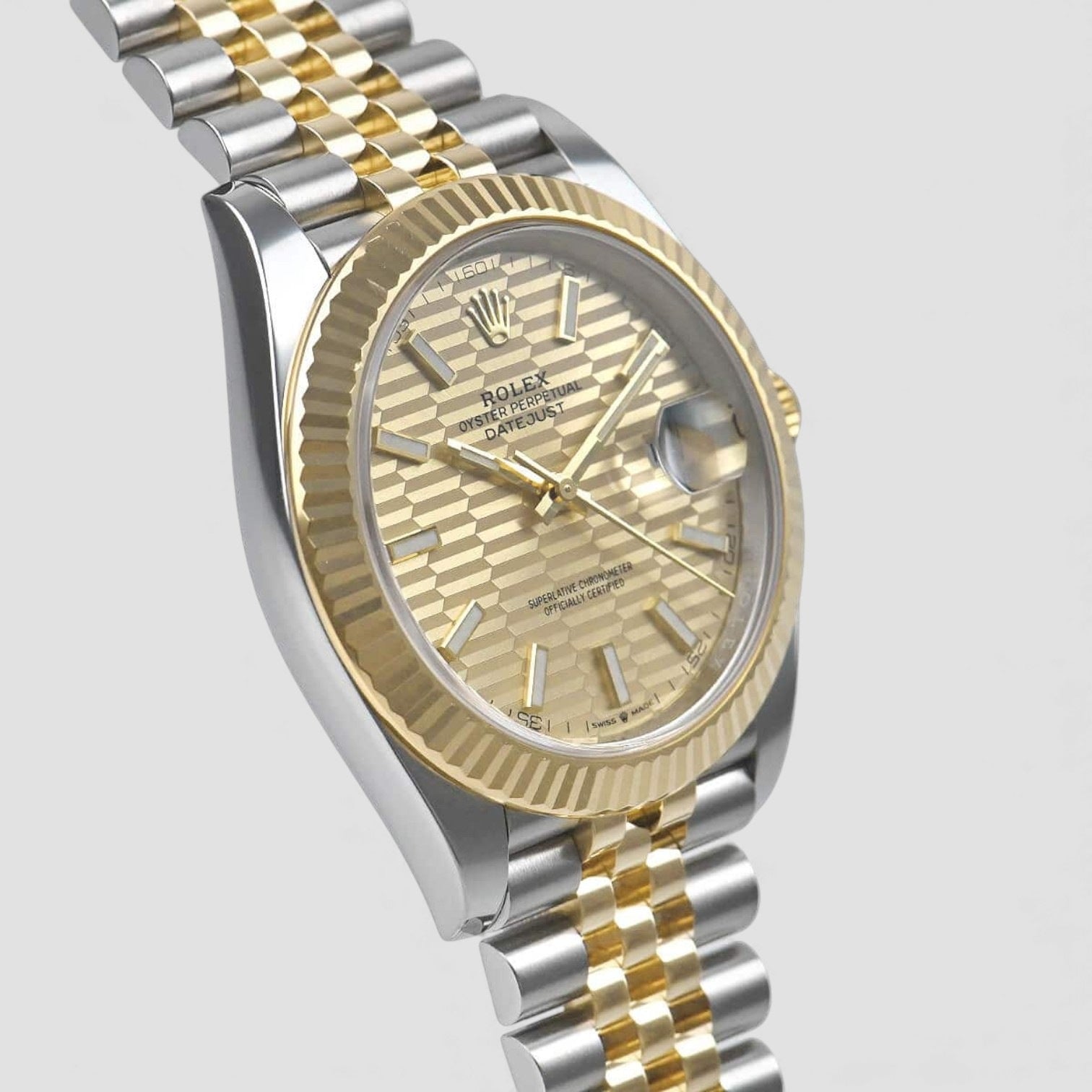 Datejust 41 Golden Fluted Motif Dial Yellow Gold