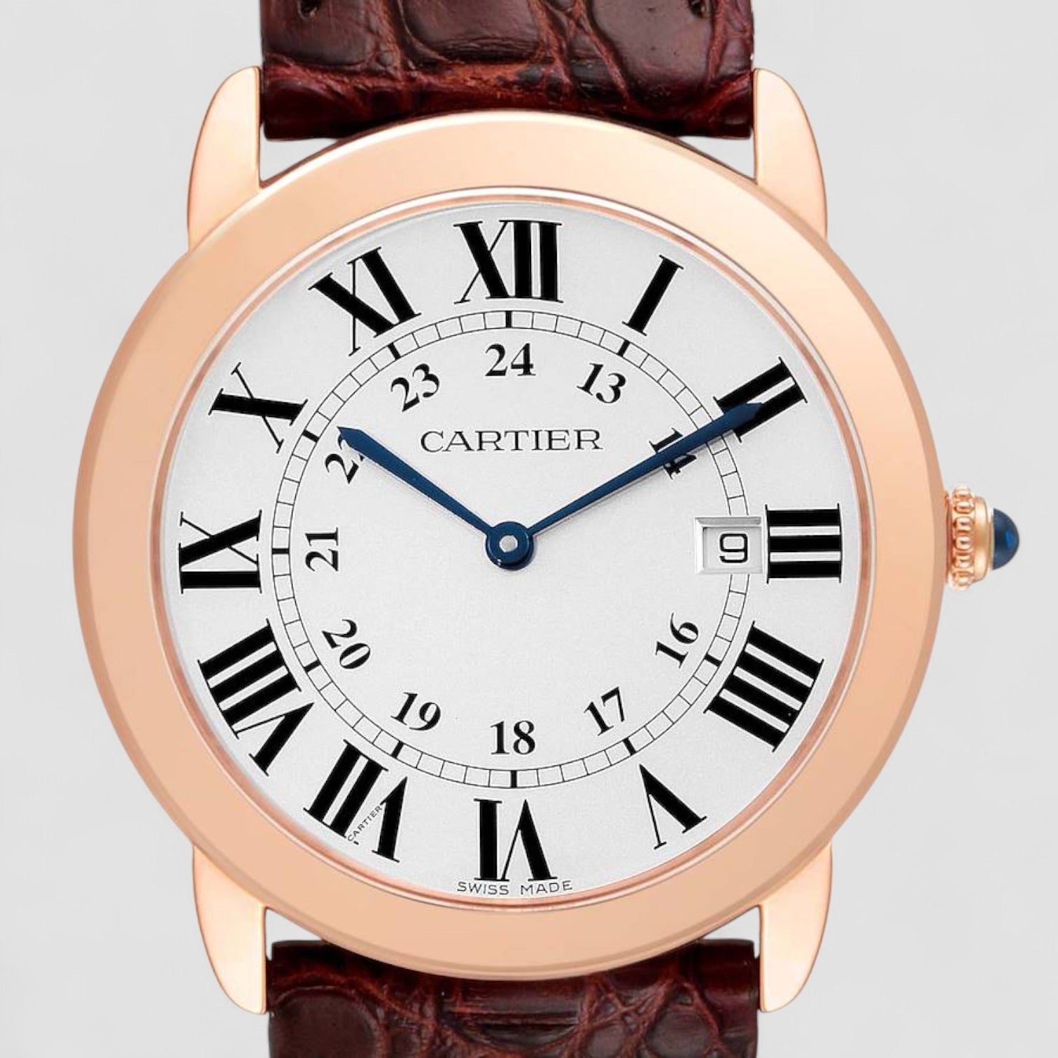 Ronde Solo Large Rose Gold Steel Mens Watch