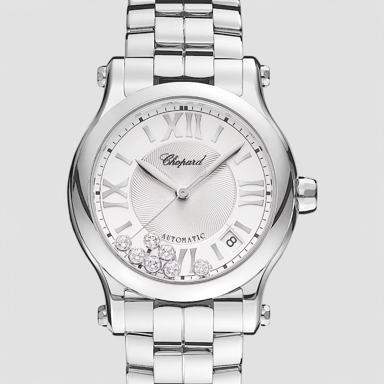 Happy Sport Automatic Silver Dial Ladies Watch