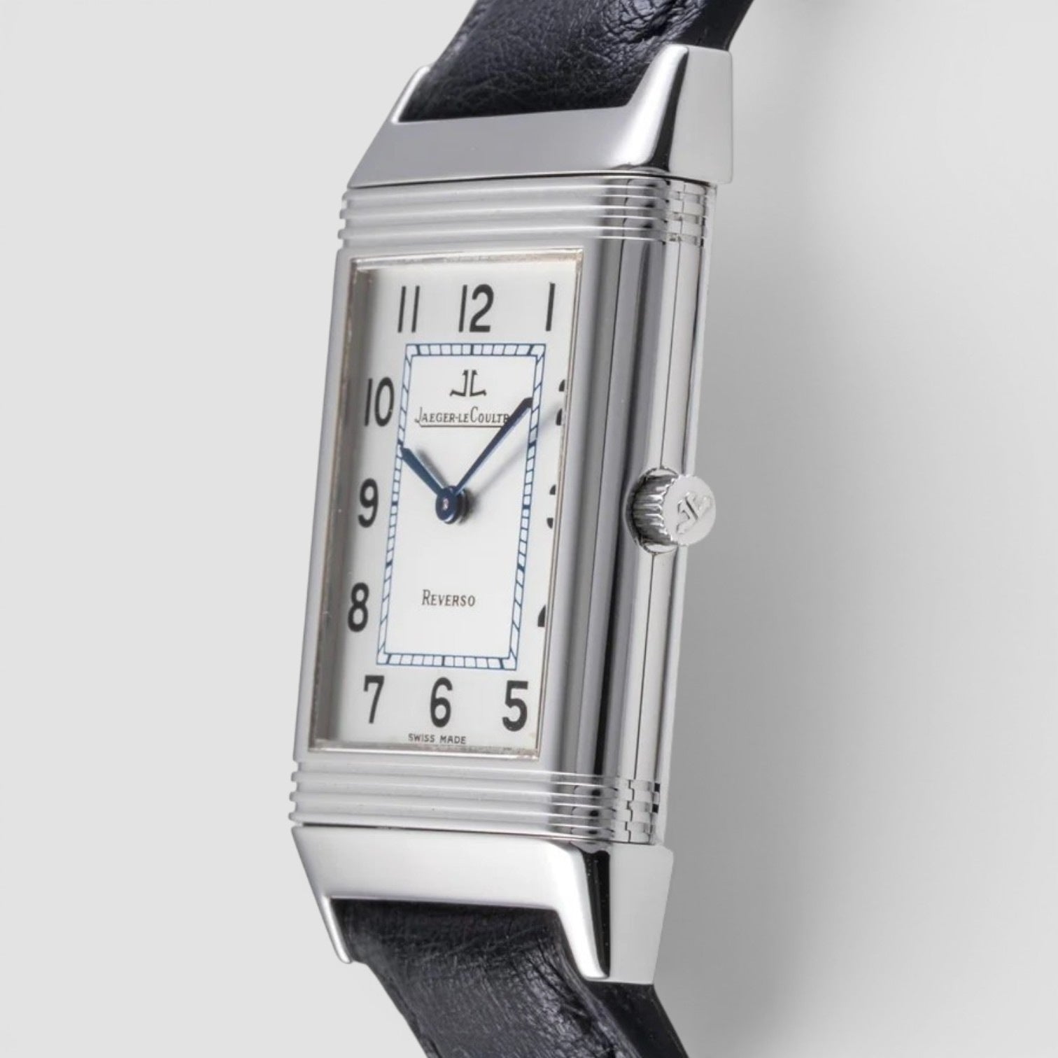 Reverso Mid-Size 38 × 23mm Stainless Steel Silver Dial