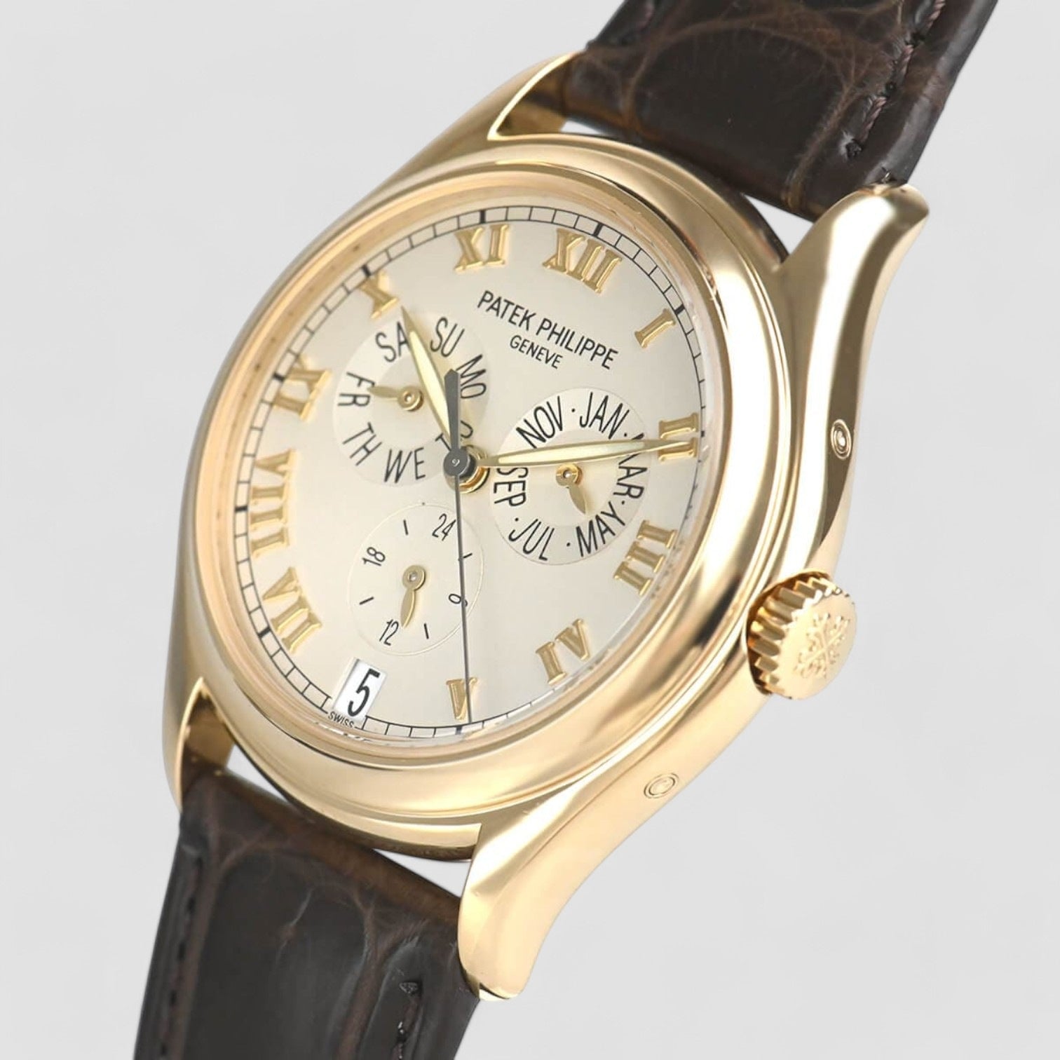 Annual Calendar Ivory Dial Yellow Gold