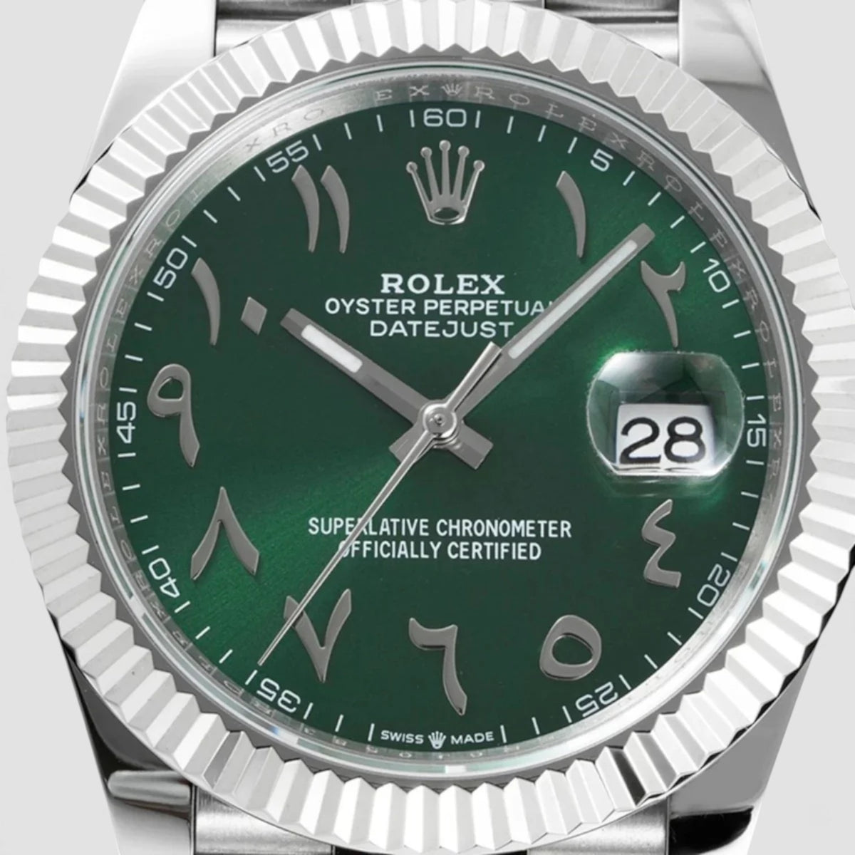 Datejust 41 Custom Green Arabic Dial