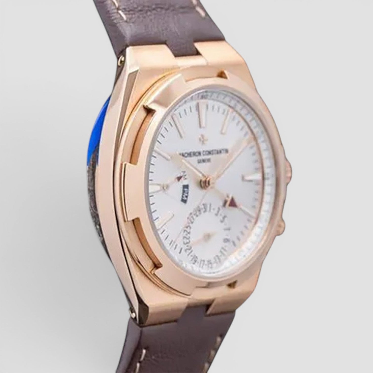 Overseas Dual Time 18K Rose Gold / Silver Dial