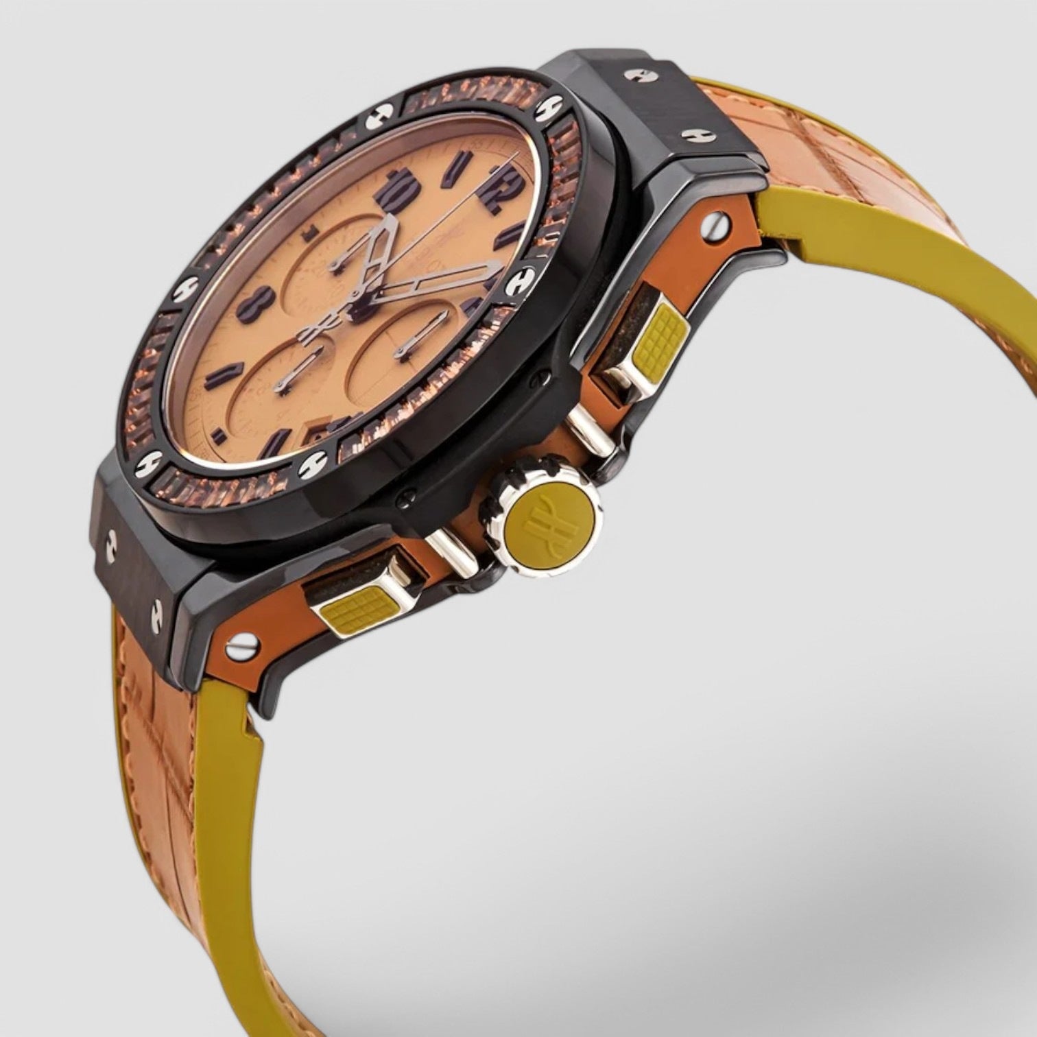 Big Bang Tutti Frutti Tan Dial Chronograph Unisex Watch