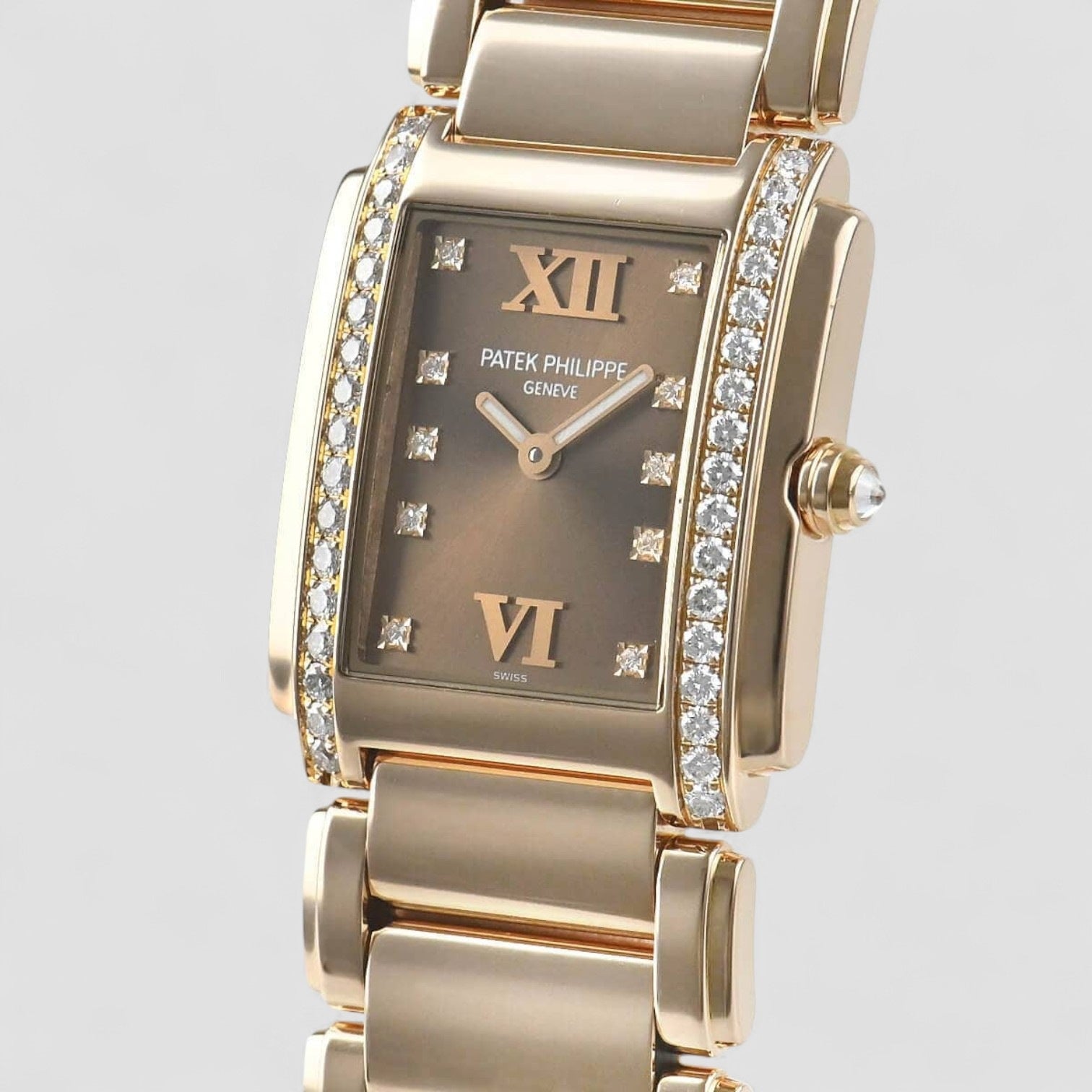 Twenty-4 Diamond 18k Rose Gold Ladies Watch