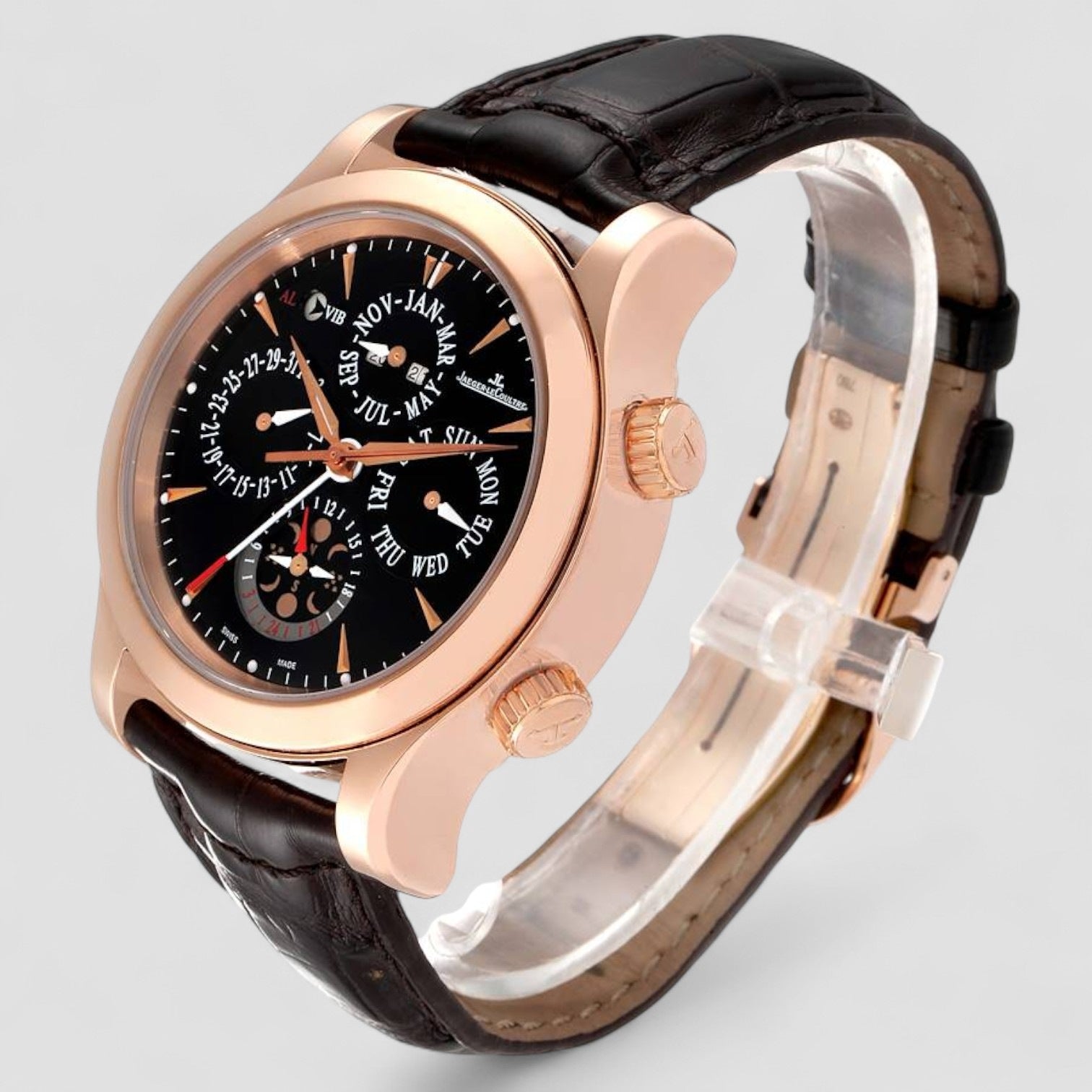 Master Grand Reveil Perpetual 18K Rose Gold Black Dial