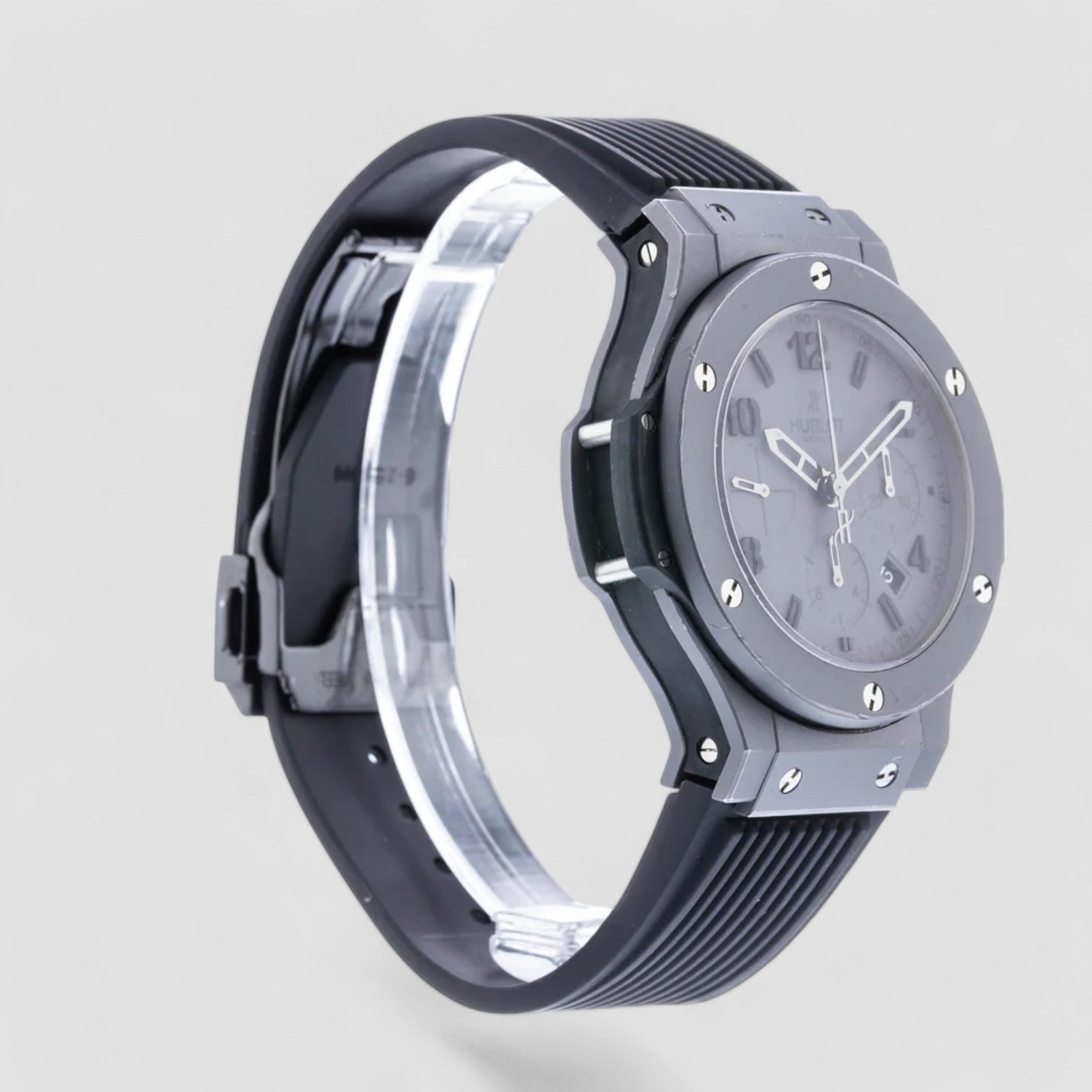 Big Bang Matte Grey Dial Black Men's Watch