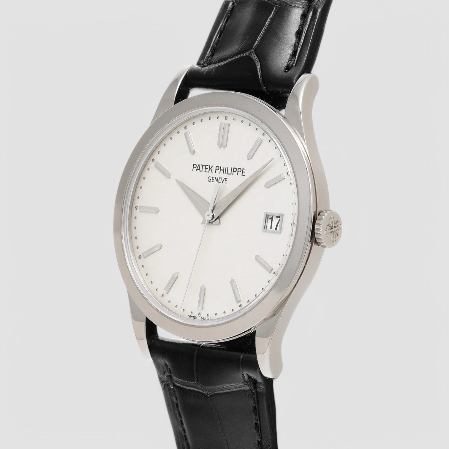 Calatrava 18K White Gold Silver Dial