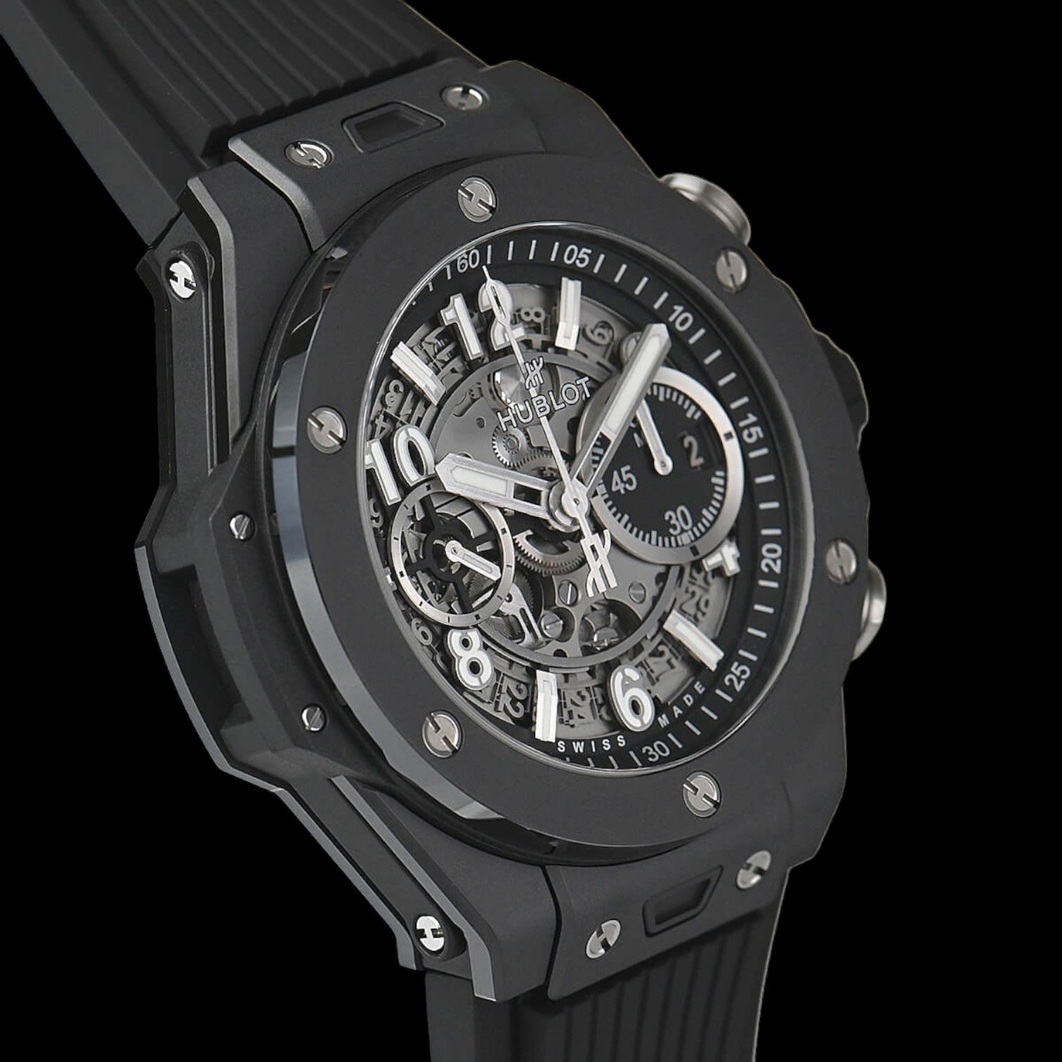 Big Bang Unico Black Magic Chronograph Automatic Silver Dial Men's Watch