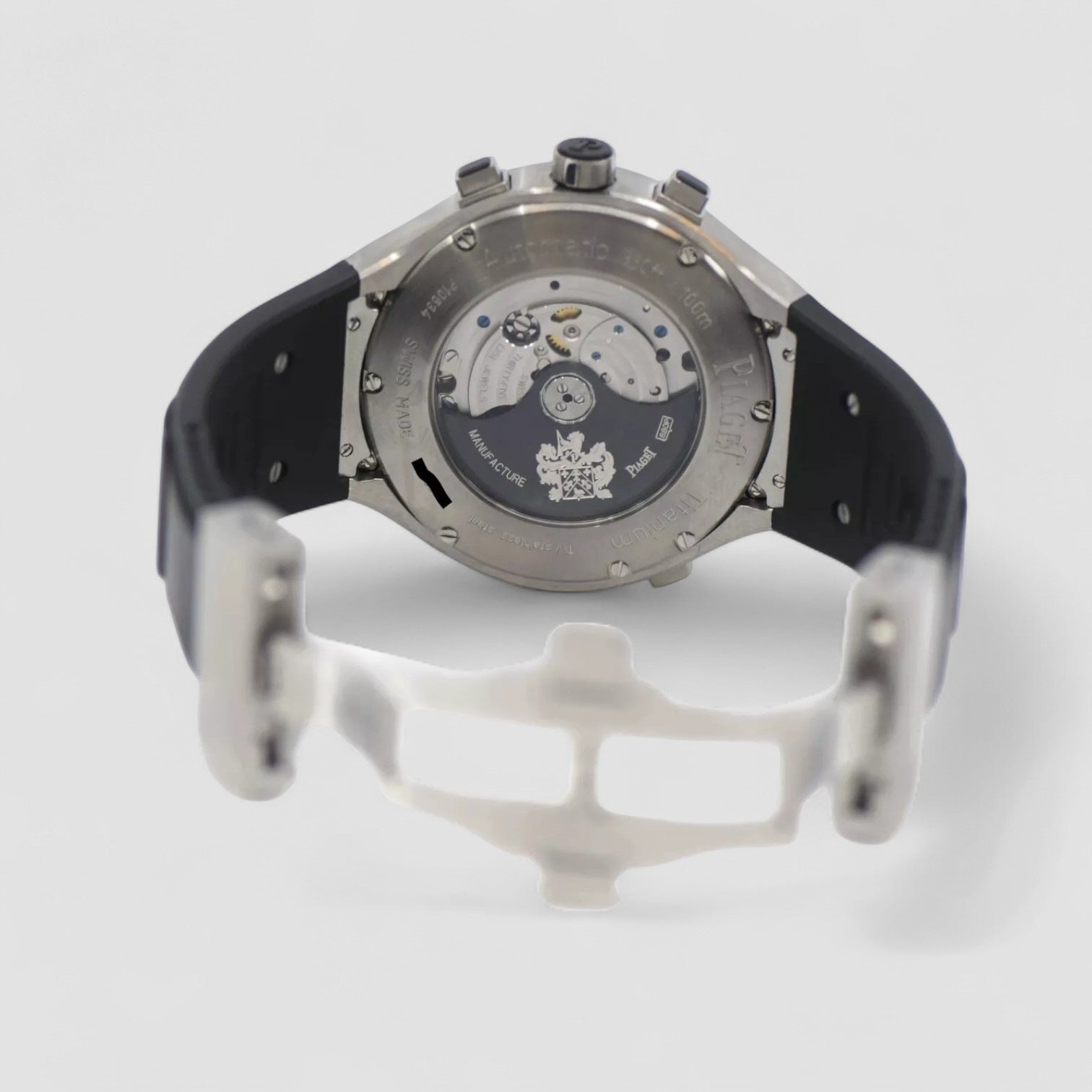 Polo FortyFive Automatic Silver Dial Black Rubber Men's Watch
