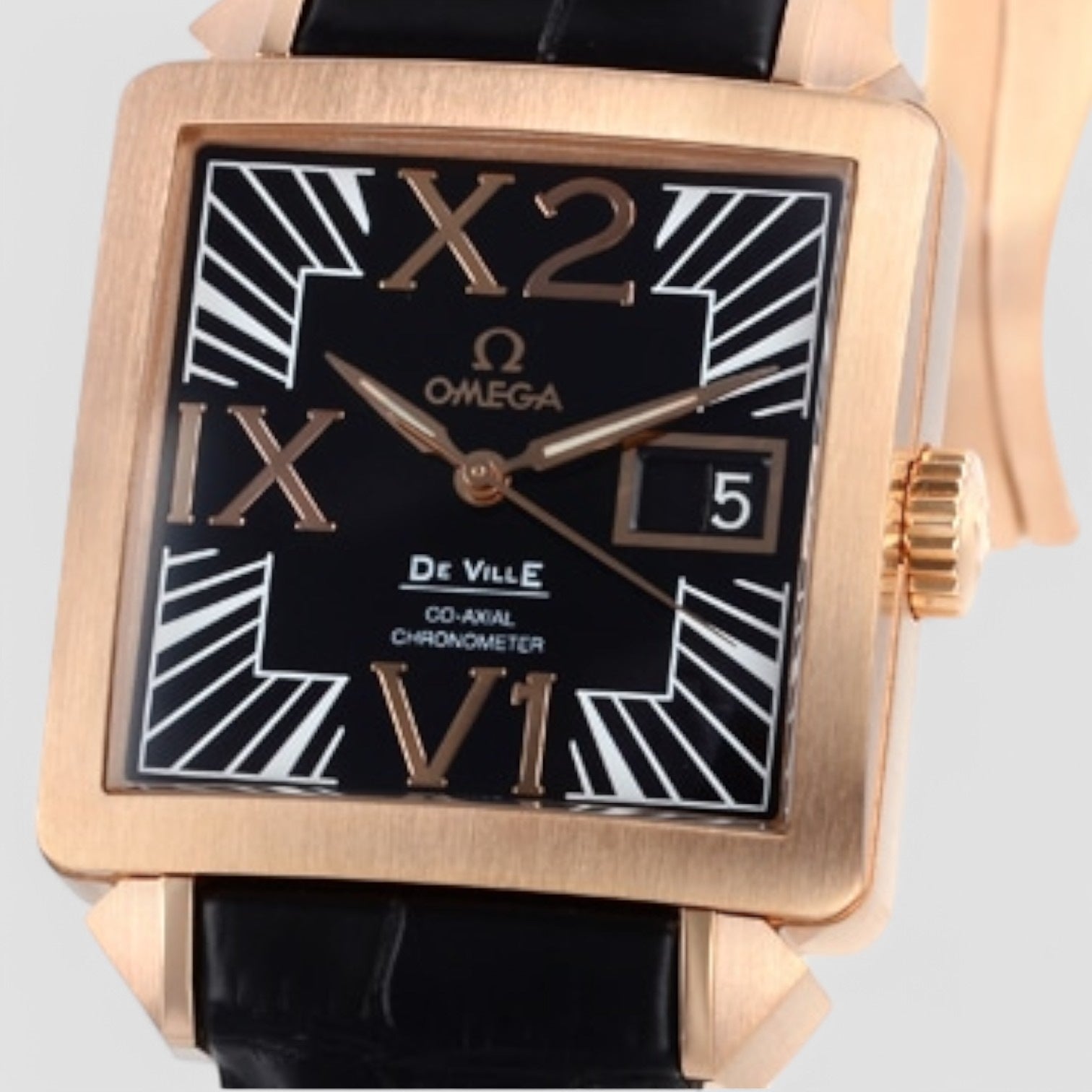 De Ville X2 35mm Big Date Rose Gold Men’s Watch