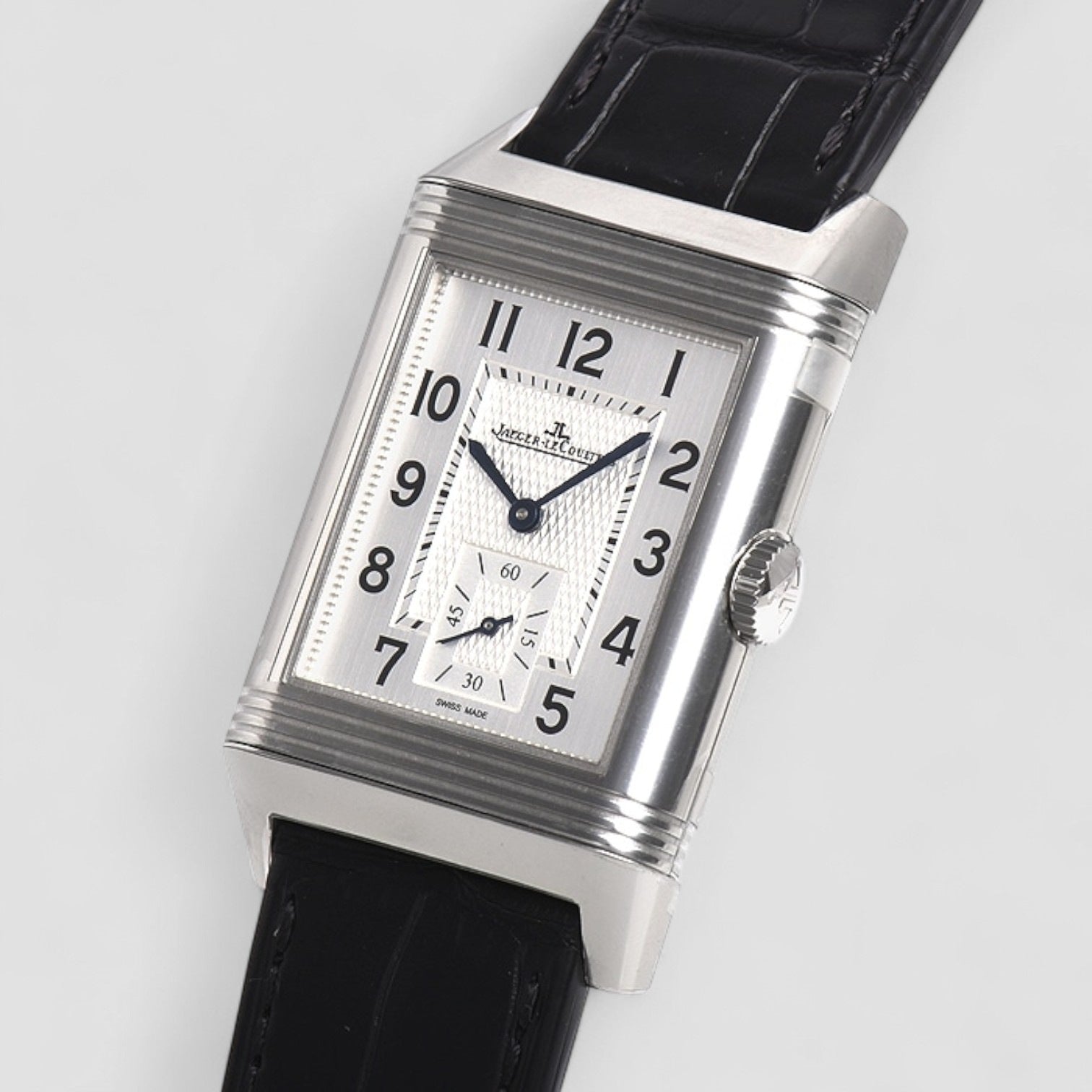 Reverso Duo Day Night Steel Mens Watch