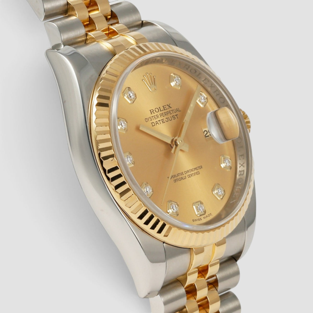 Datejust 36 Champagne Diamond Dial Jubilee