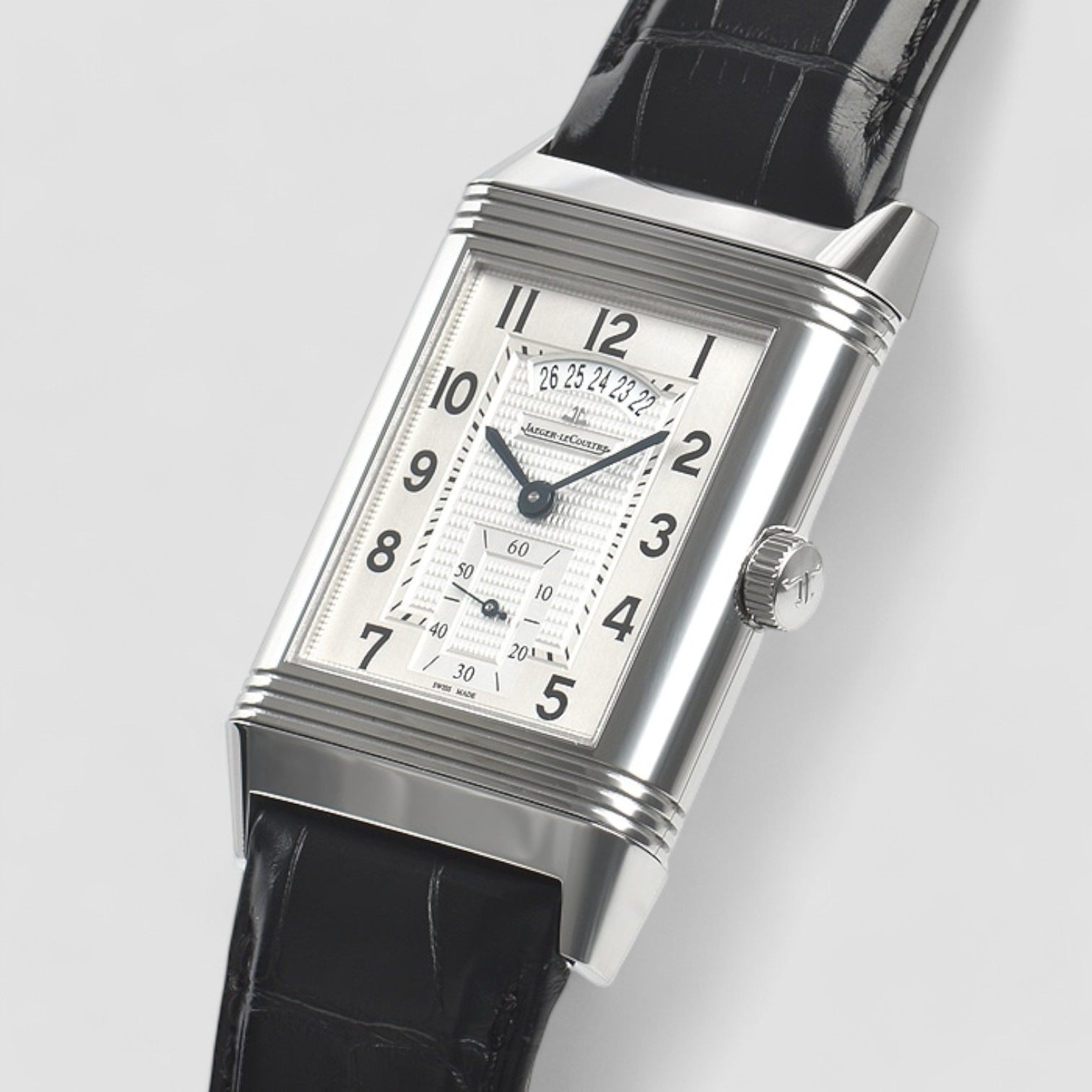 Grande Reverso 986 DuoDate Silver Dial SS