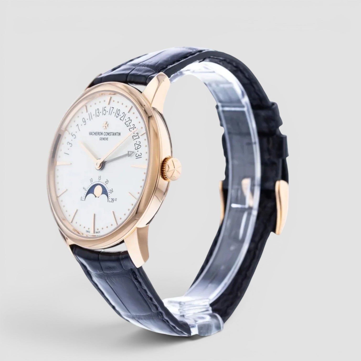 Patrimony 42.5mm Rose Gold Silver Dial