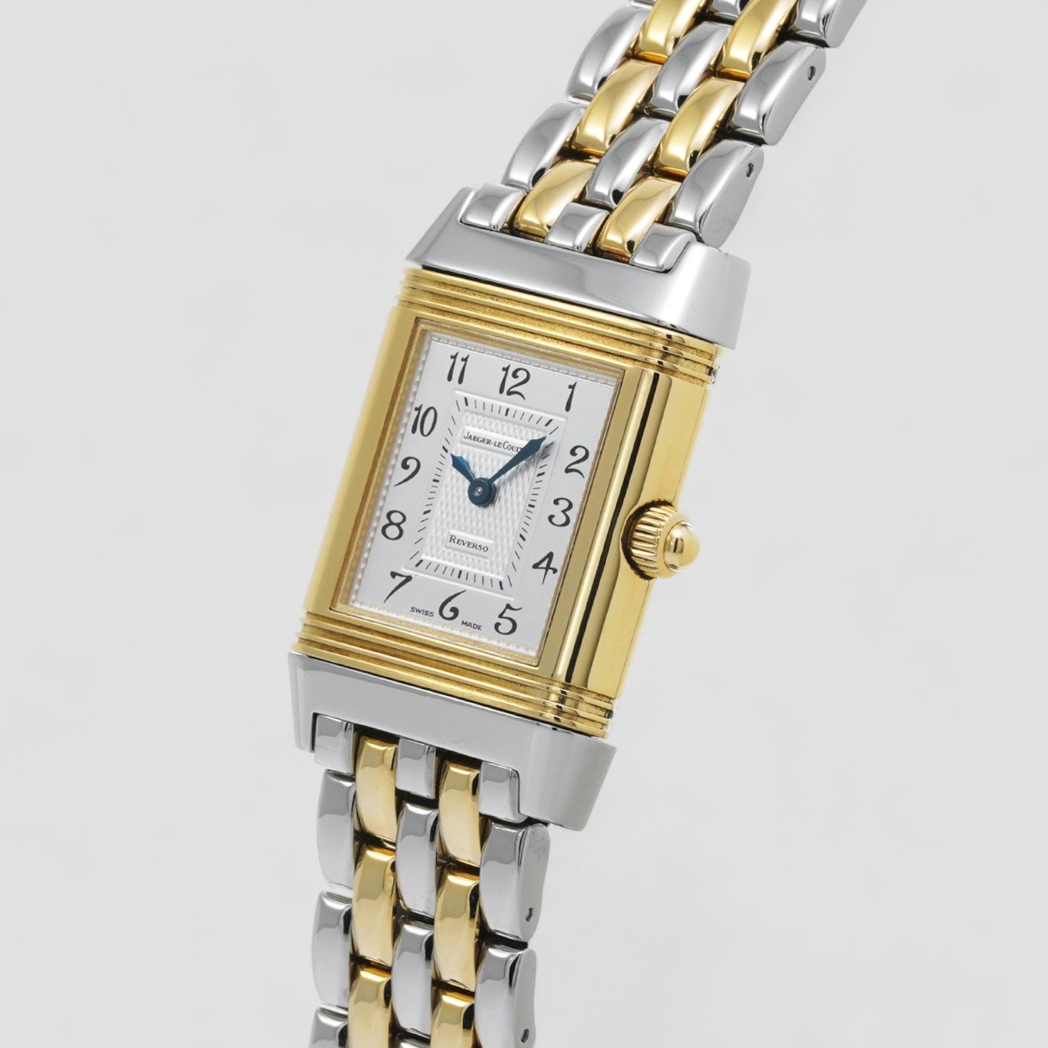 Reverso Duetto Steel Gold Diamond Watch