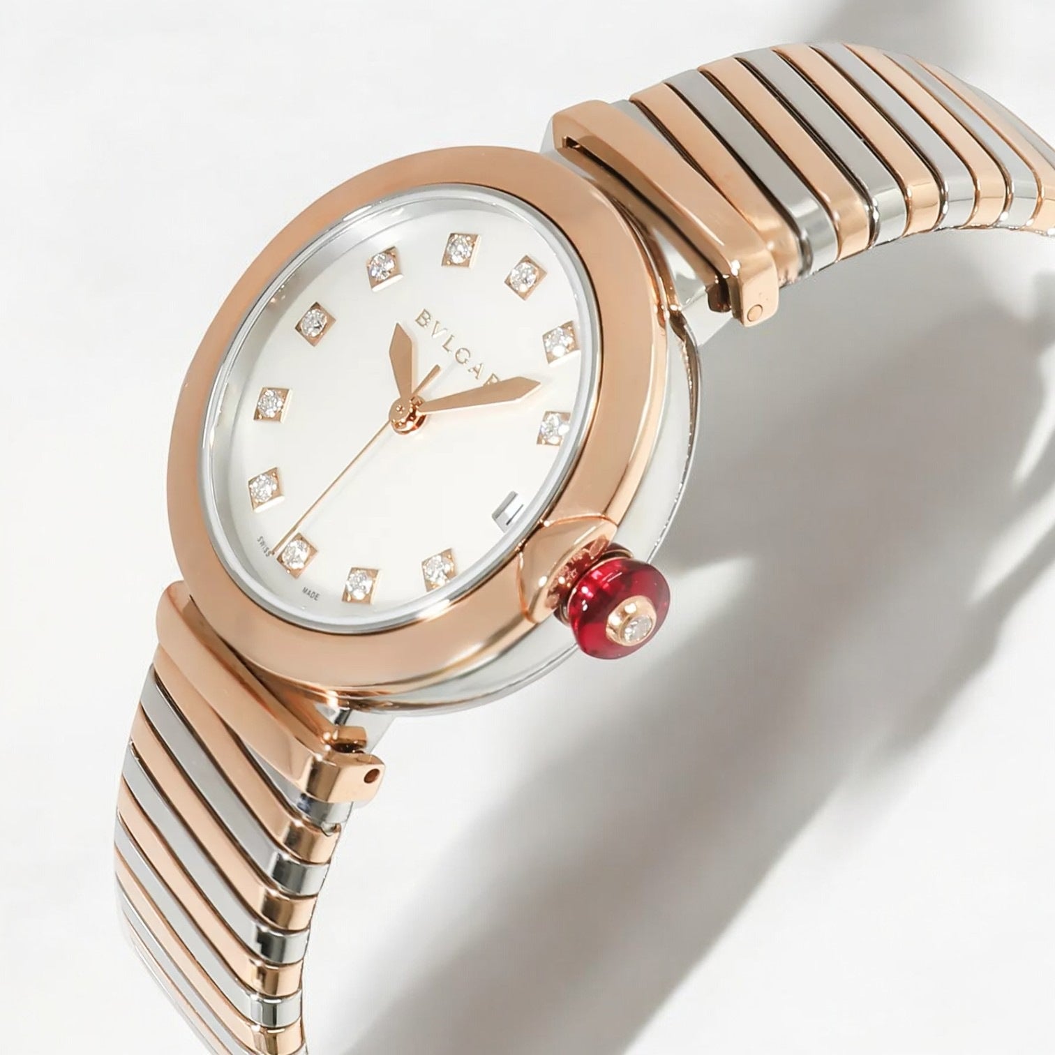 LVCEA Tubogas Mother of Pearl Diamond Dial