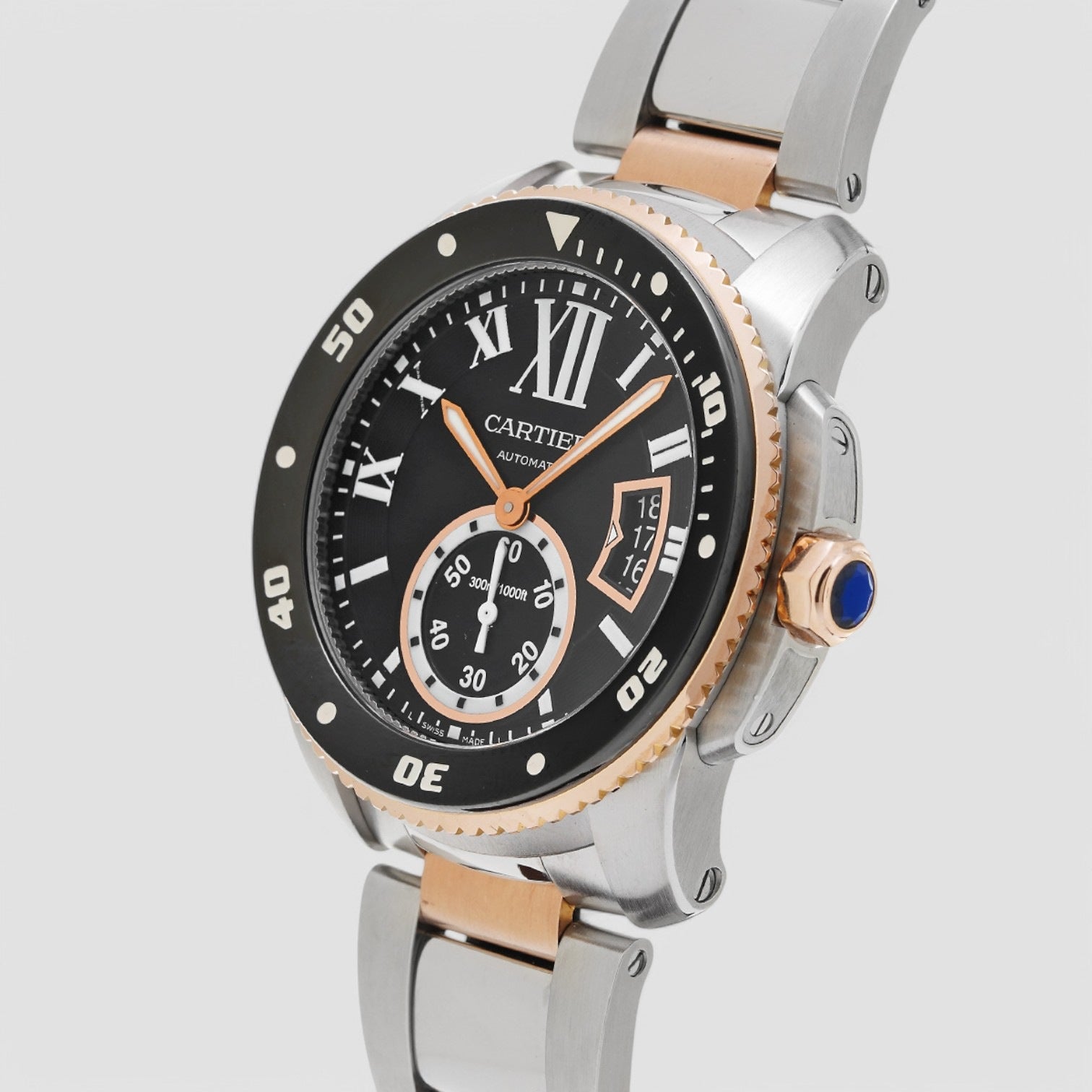 Calibre de Cartier Diver Automatic SS / 18K Rose Gold