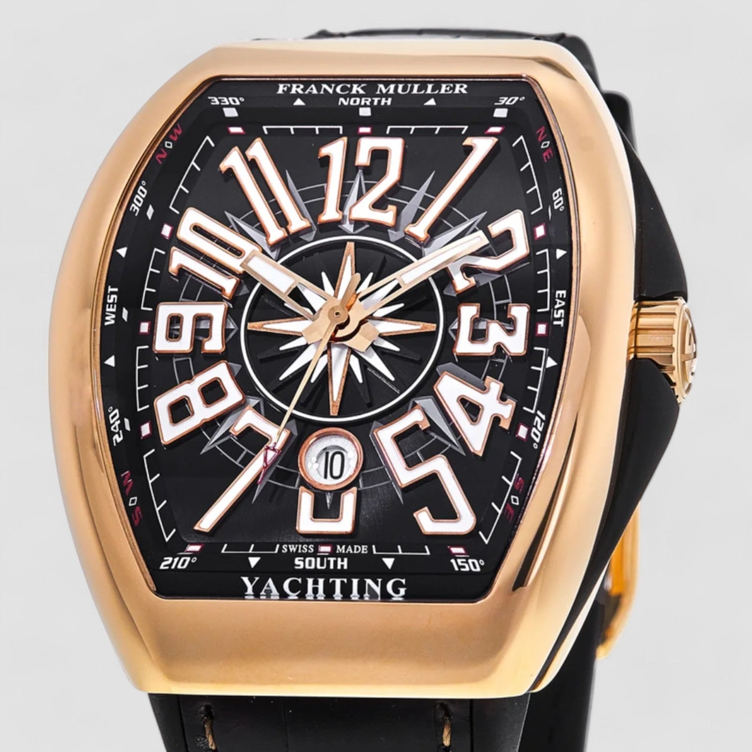Vanguard Yachting 18kt Rose Gold Black Dial Men's Watch