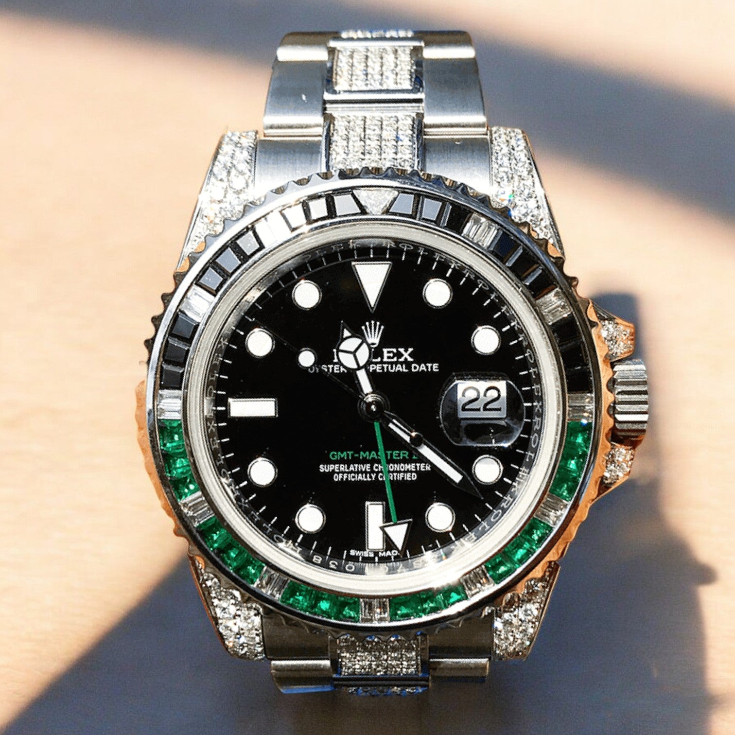 GMT-Master II – 40 mm – Oyster – Custom Diamond-Set - Iced Out