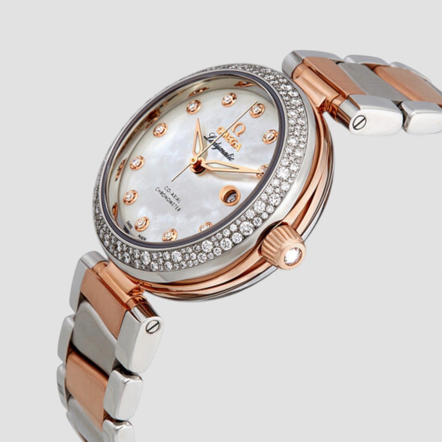 De Ville Automatic Mother of Pearl Dial Ladies Watch