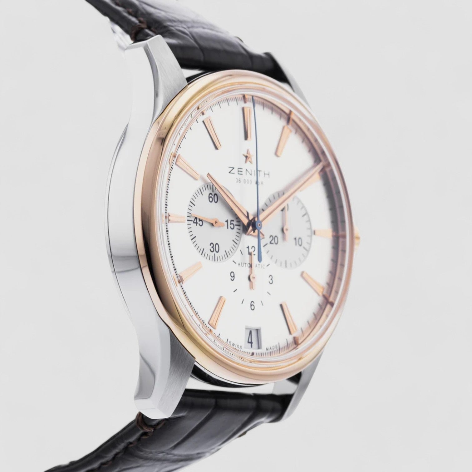 Captain Chronograph SS / Rose Gold Silver Dial
