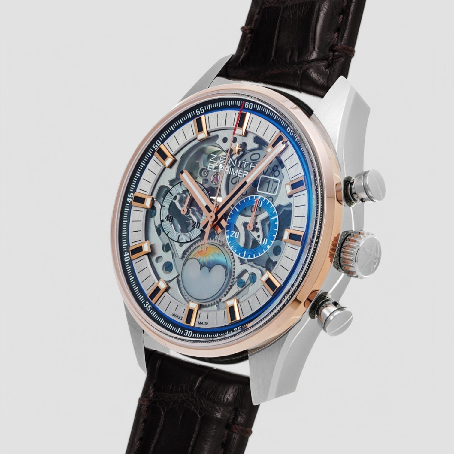 Chronomaster El Primero Grande Date Full Open Moon Phase Men's Watch