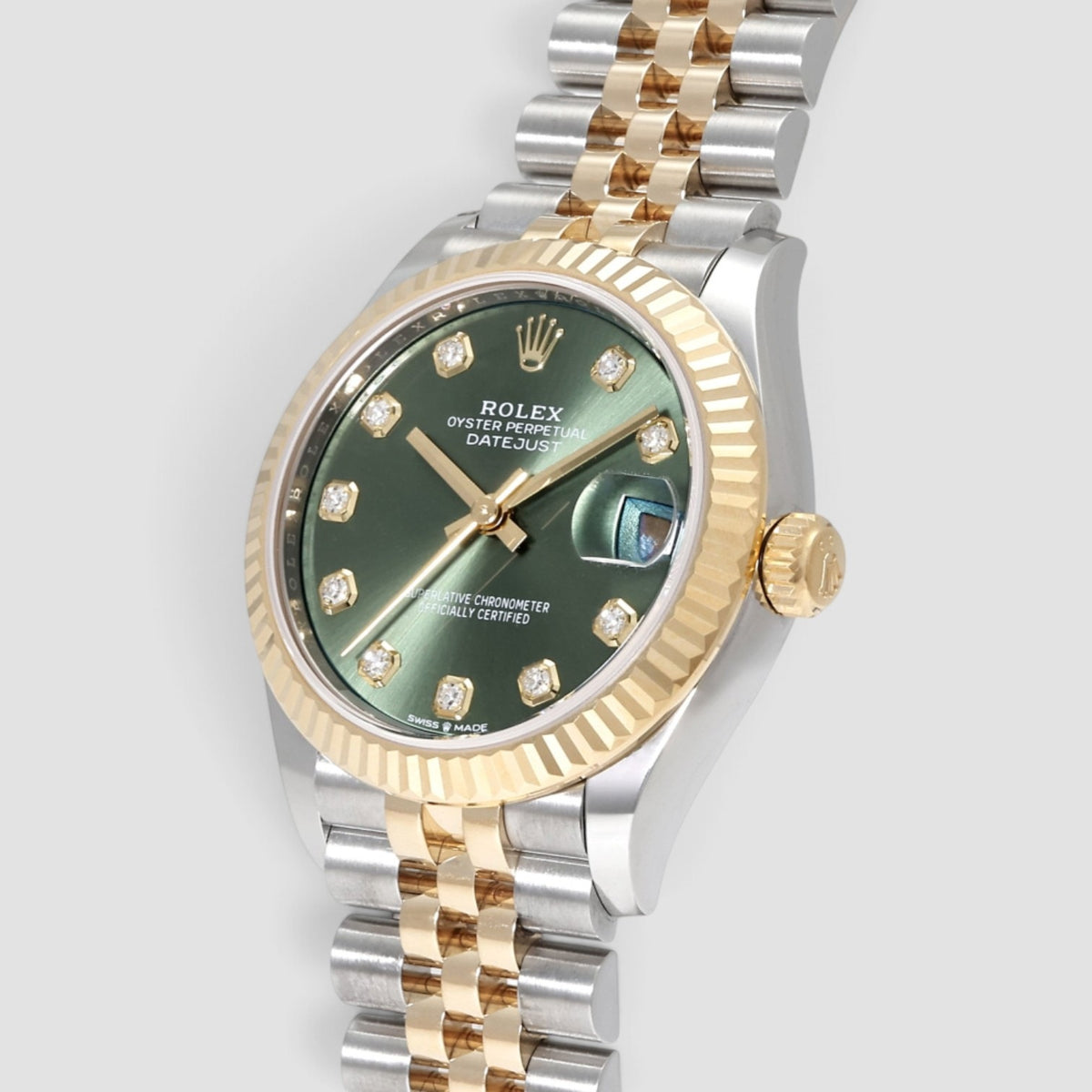 Datejust 31 Olive Green Diamond Dial Jubilee