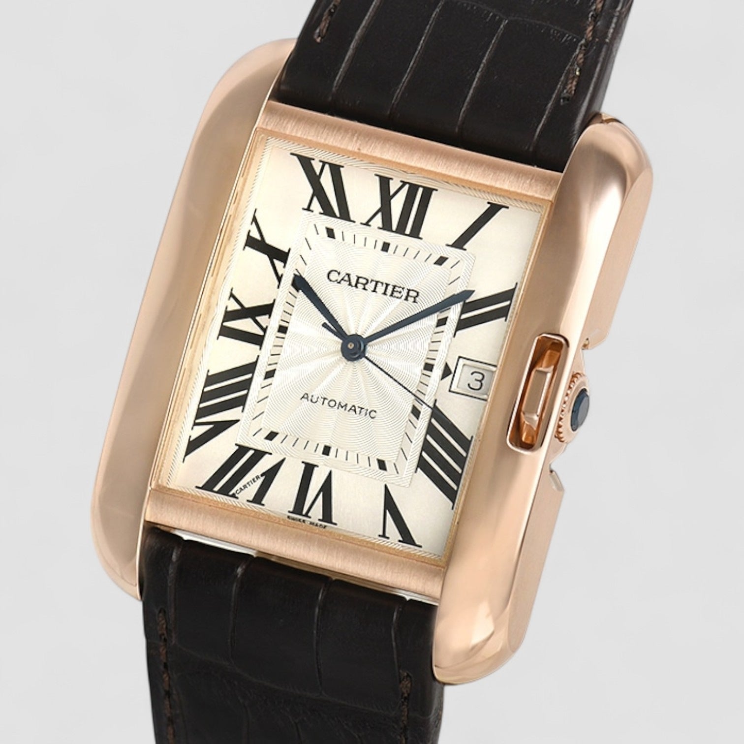 Tank Anglaise Large 18K Rose Gold Automatic