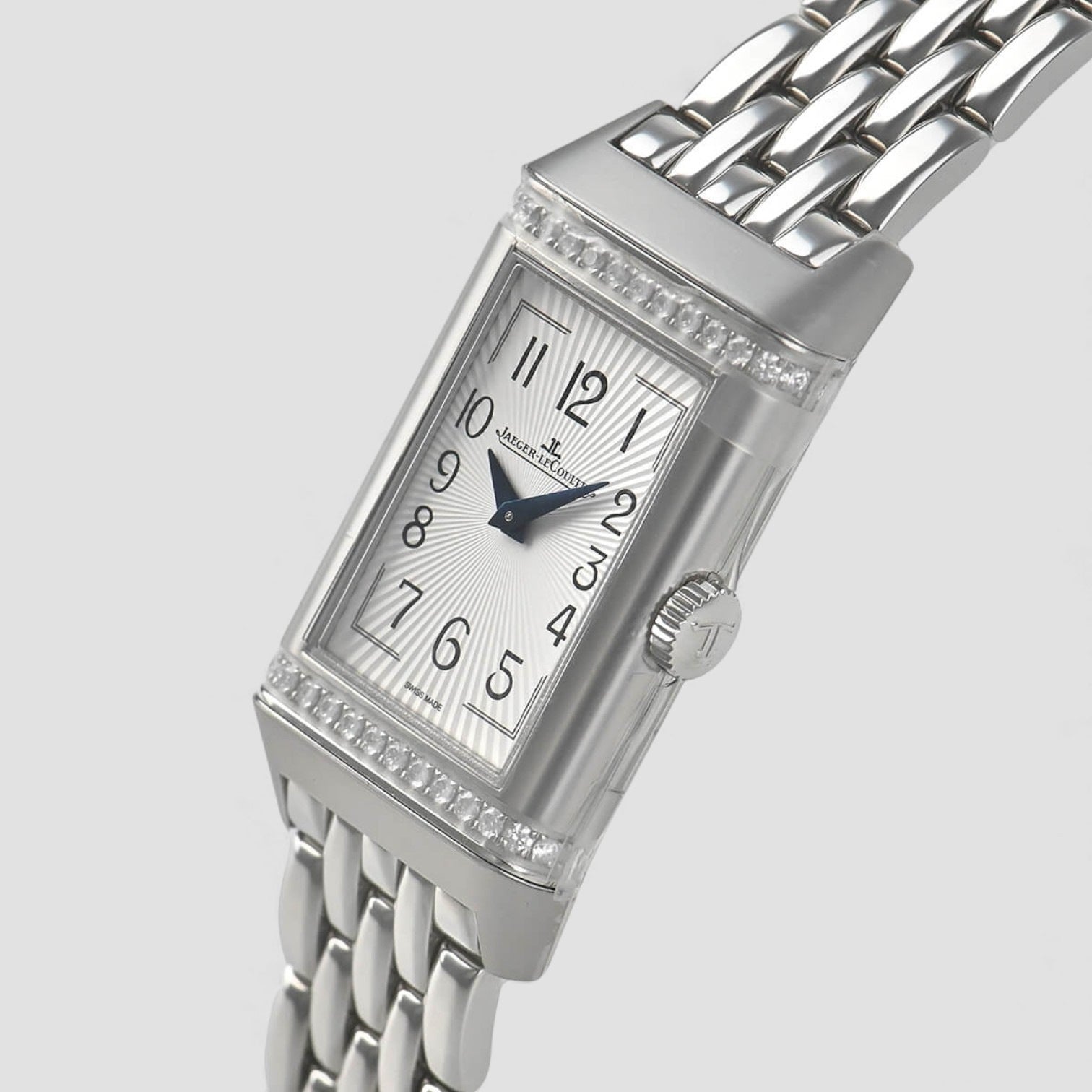 Reverso Hand Wind Diamond Ladies Watch
