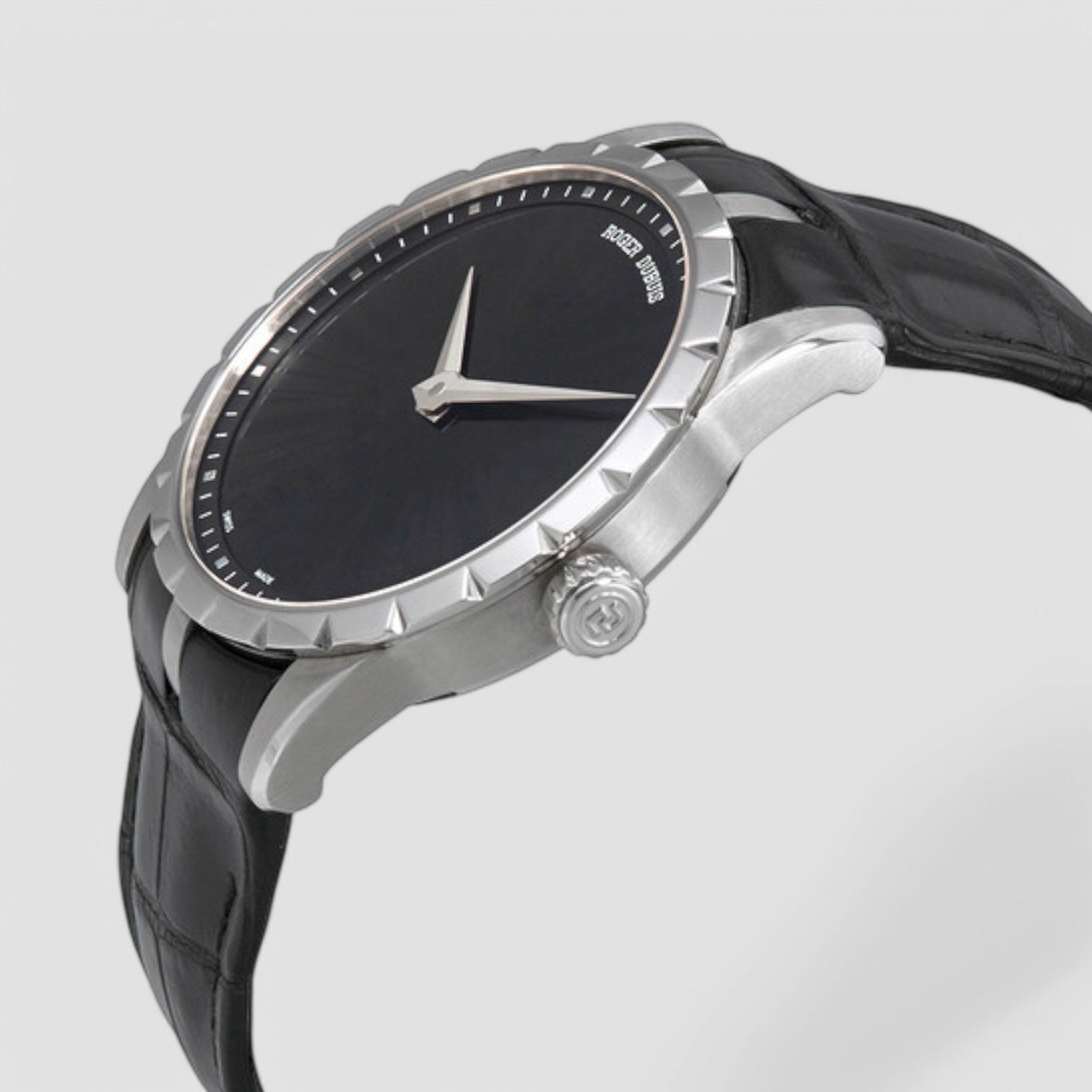 Excalibur Automatic 42 Onyx Dial 18kt White Gold Men's Watch