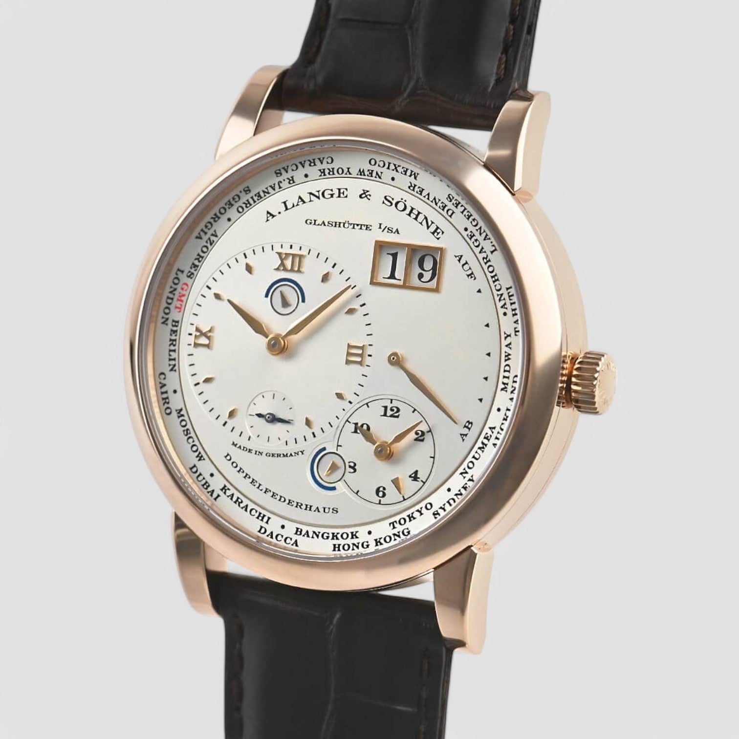 Lange 1 Time Zone 18K Rose Gold