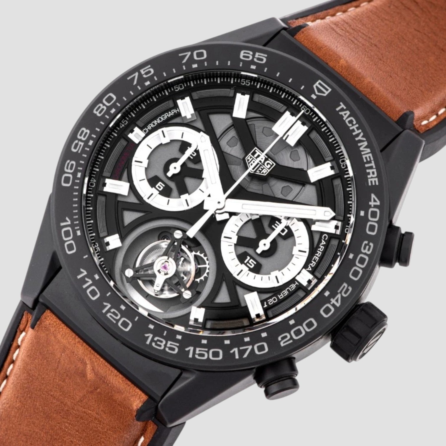 Carrera Tourbillon Chronograph Ceramic Men's Watch