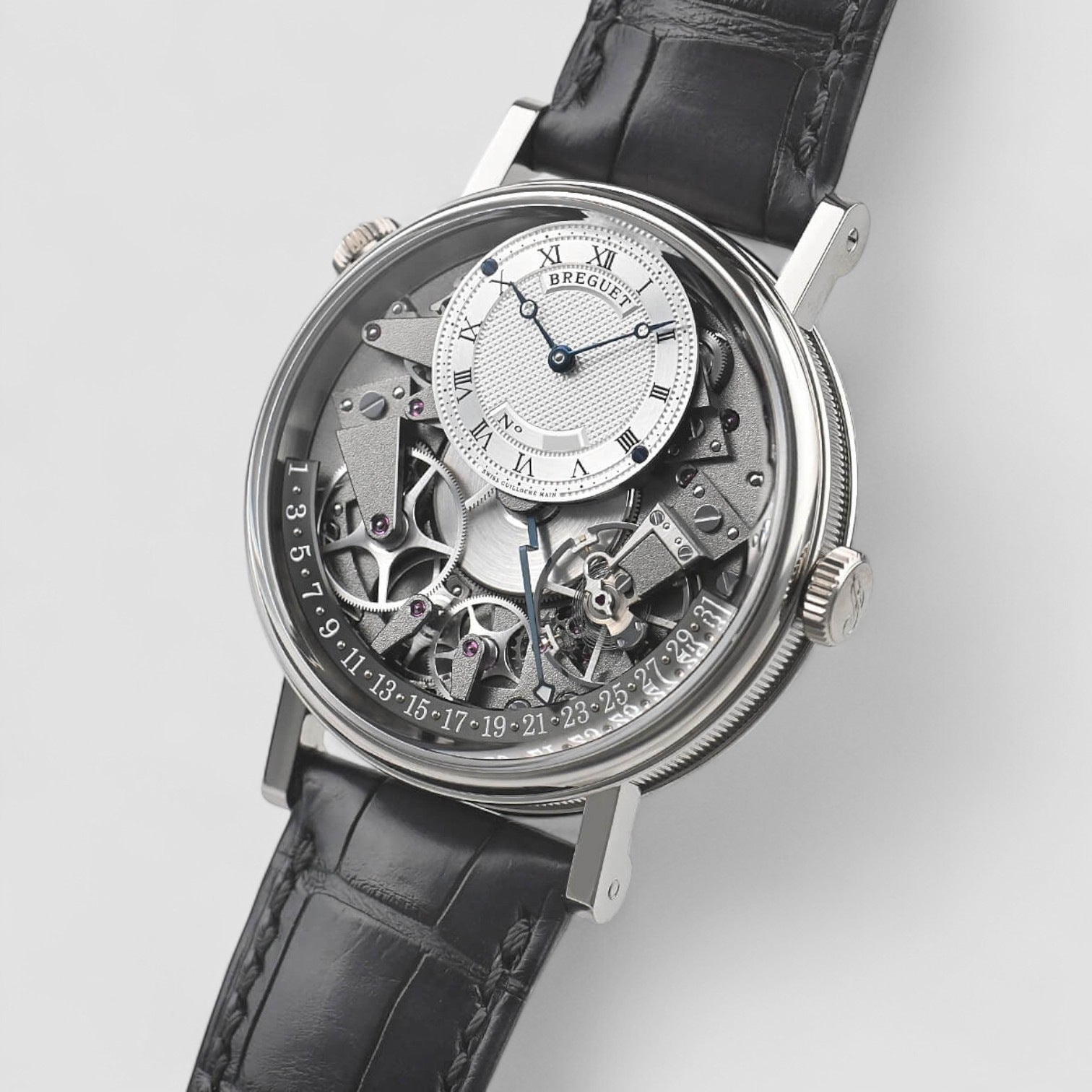 La Tradition 7957 Quantieme Retrograde 18k White Gold Full Set