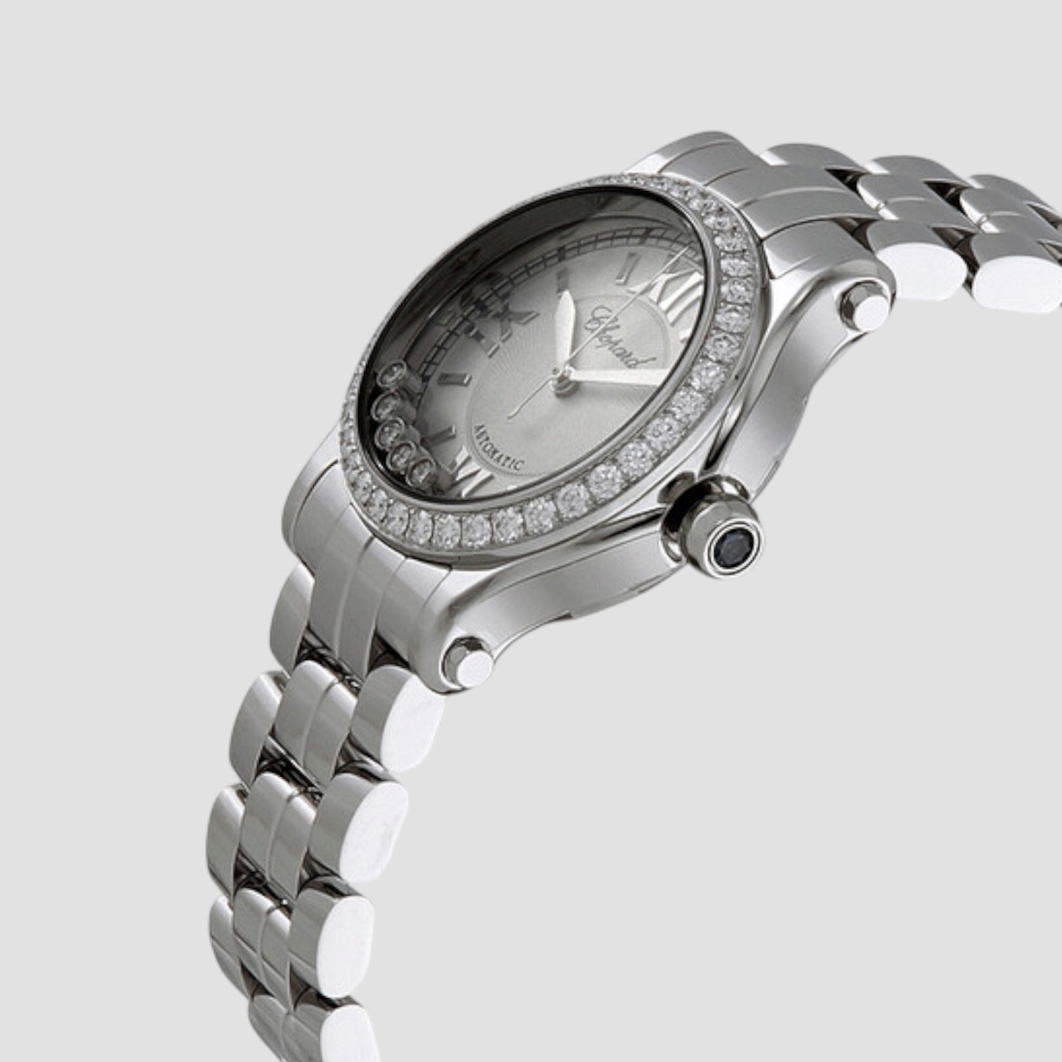 Happy Sport Automatic Silver Dial Ladies Watch
