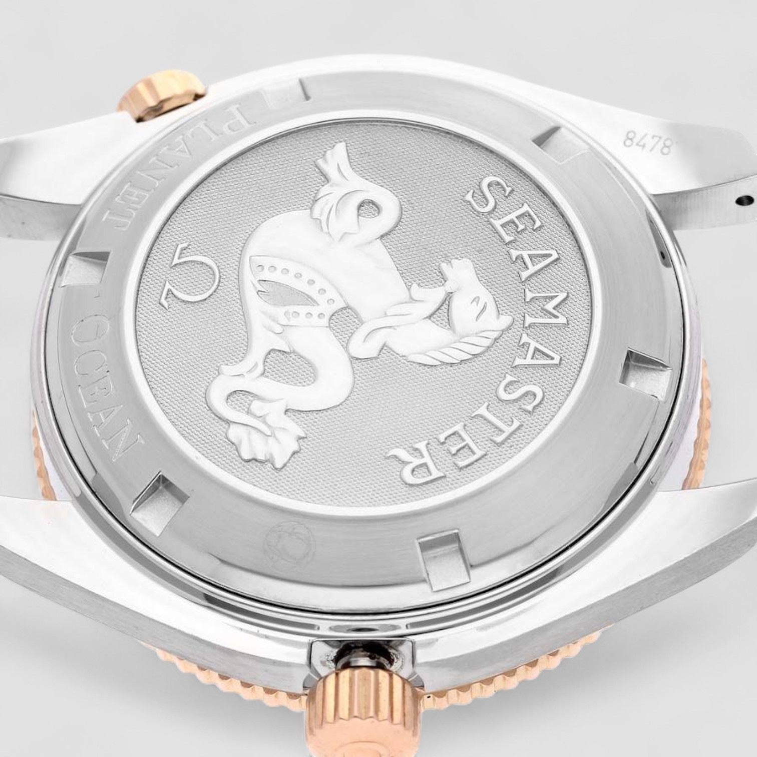 Seamaster Planet Ocean Rose Gold Diamond Mens Watch