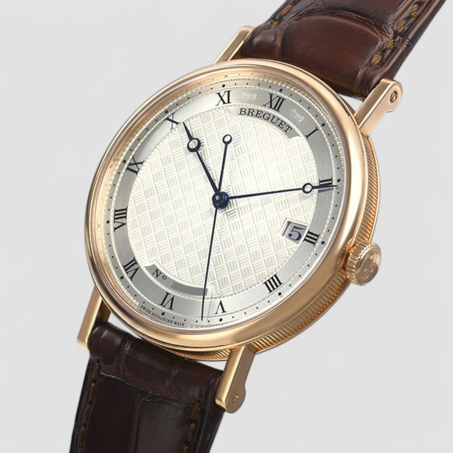 Classique Guilloche Dial 18K Rose Gold