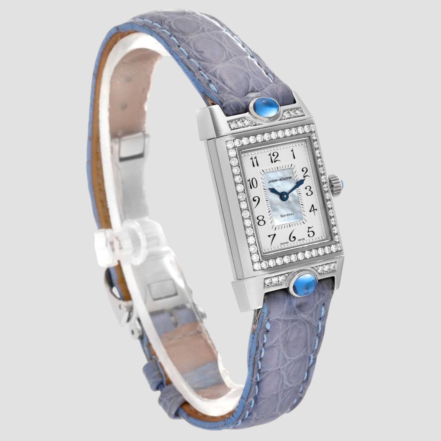 Reverso Joaillerie White Gold Diamond Ladies Watch