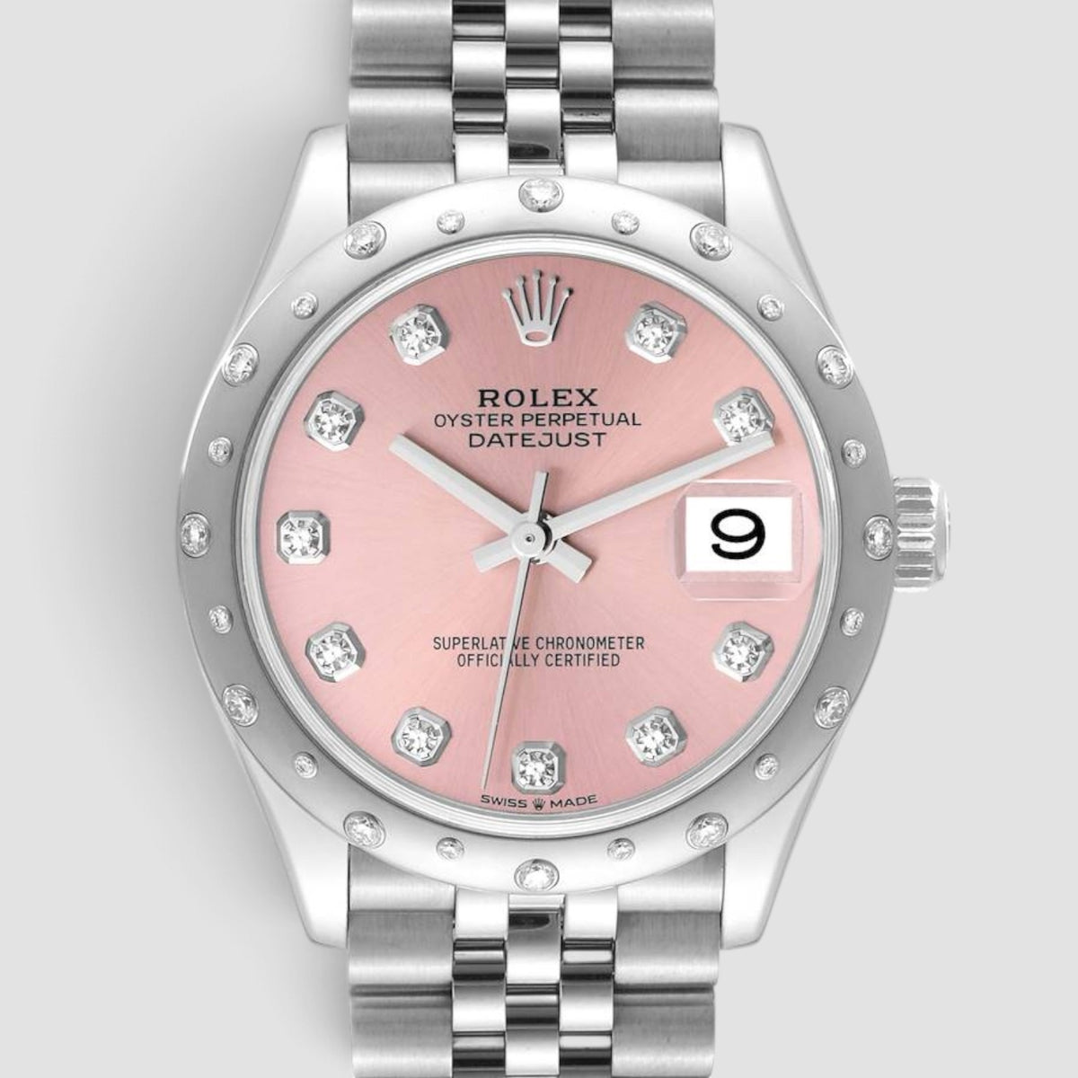 Datejust 31 Pink Diamond Dial Jubilee