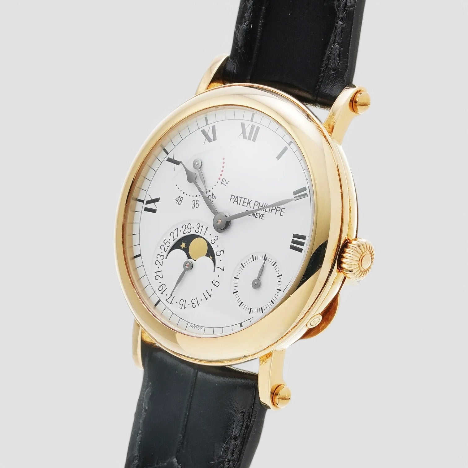 Calatrava Chronograph White Dial Men's Watch