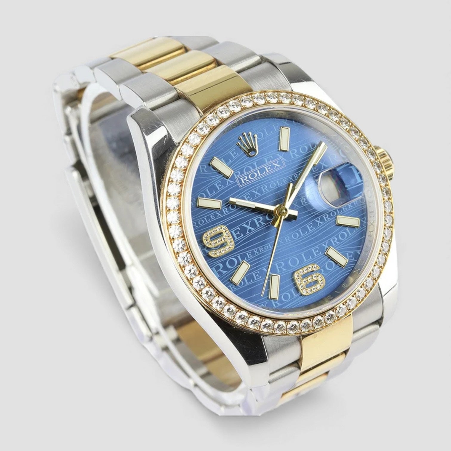 Datejust 36mm Model Steel and Gold Original Diamond