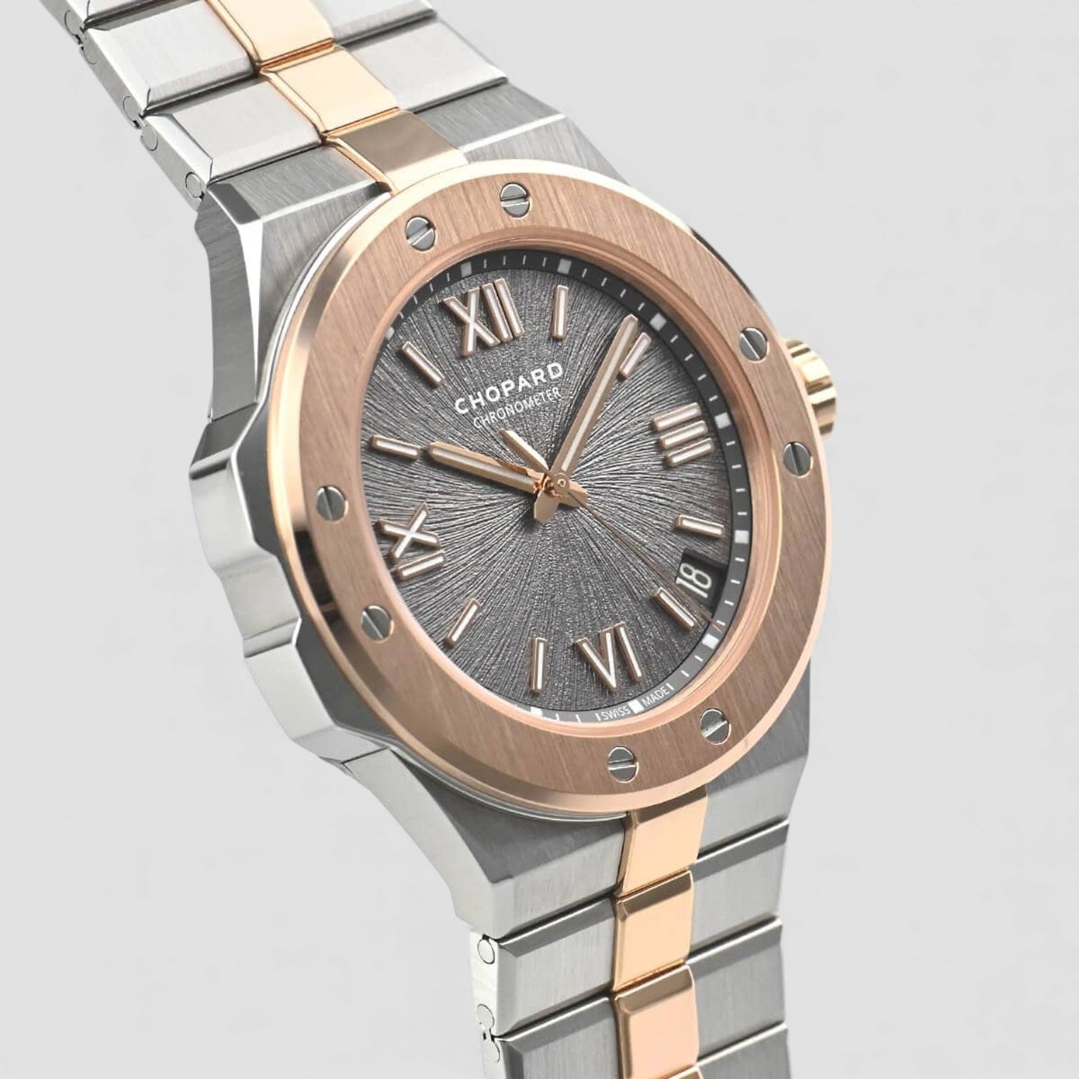 Alpine Eagle 41 SS / 18K Rose Gold Gray Dial
