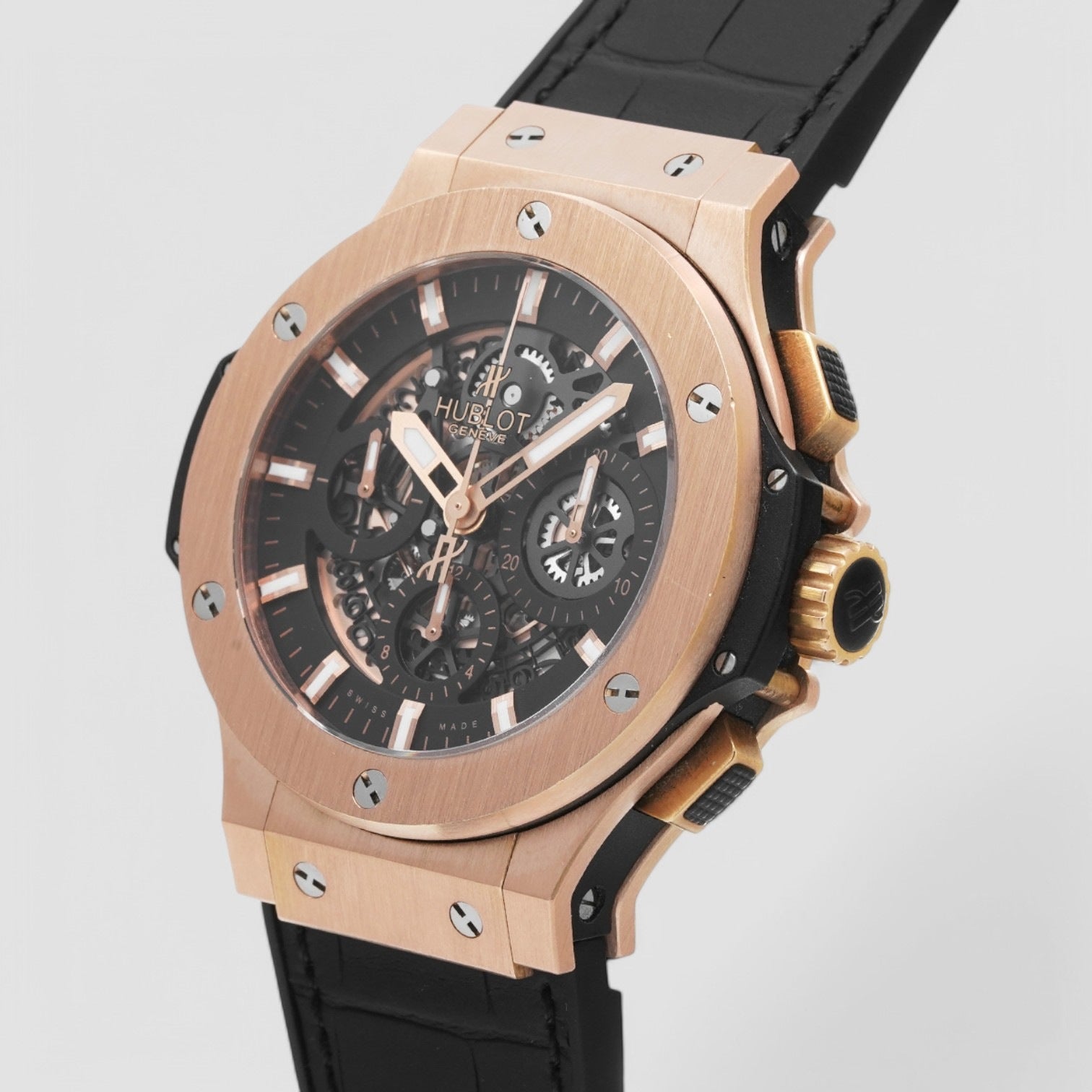 Big Bang Aero Bang Gold 44mm Black Rubber Men's Watch