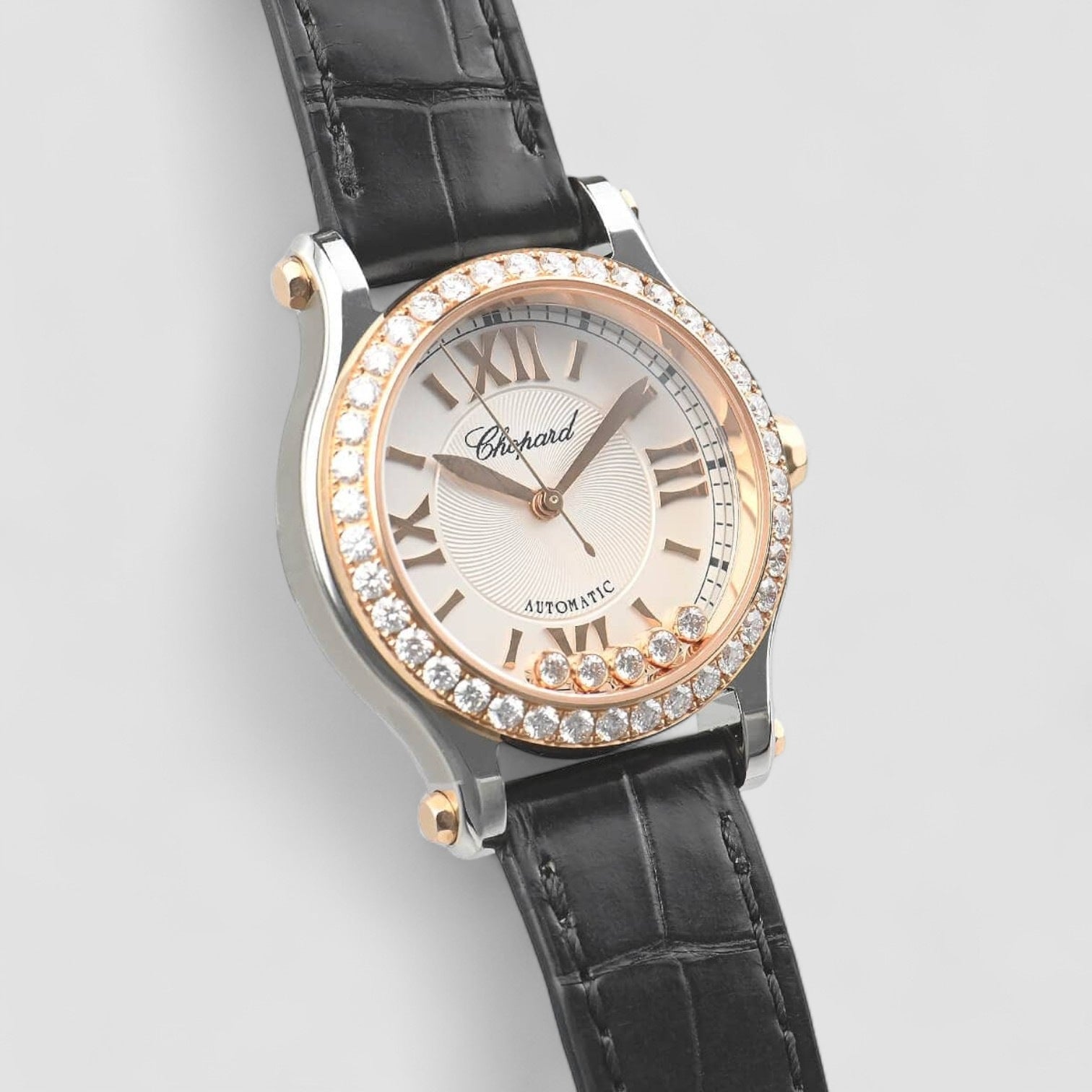 Happy Sport 30 MM Automatic Silver colored/Leather